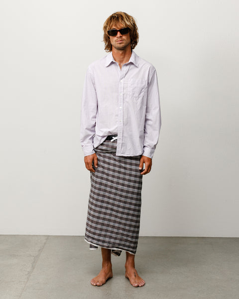 Standard LS Shirt in Purple Stripe
