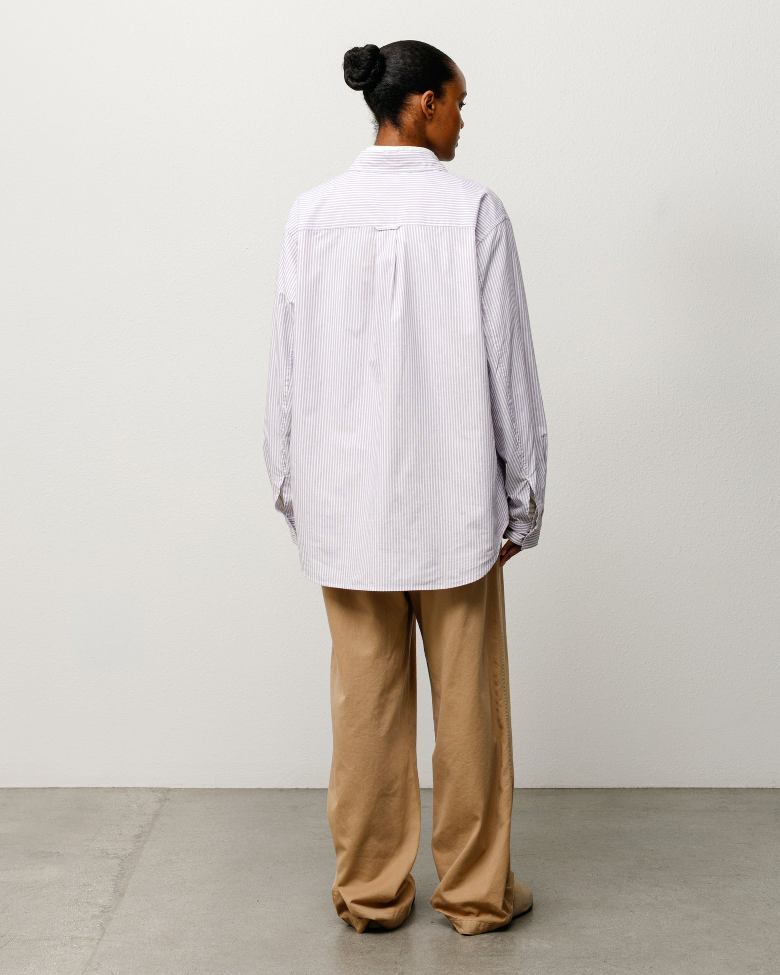 Standard LS Shirt in Purple Stripe