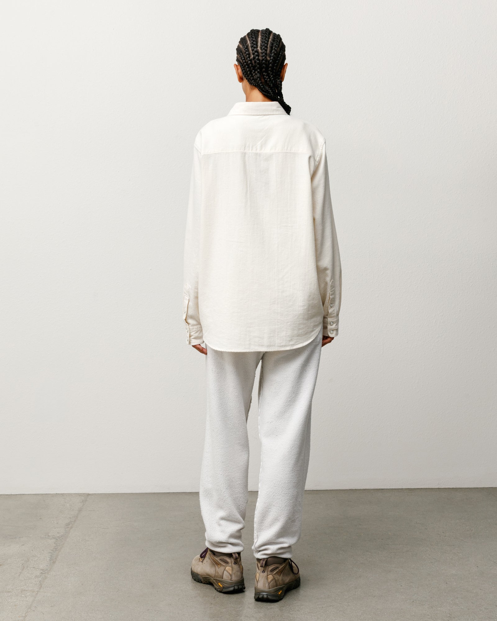 Cotton Silk Western Shirt – Off White | Tops & Shirts