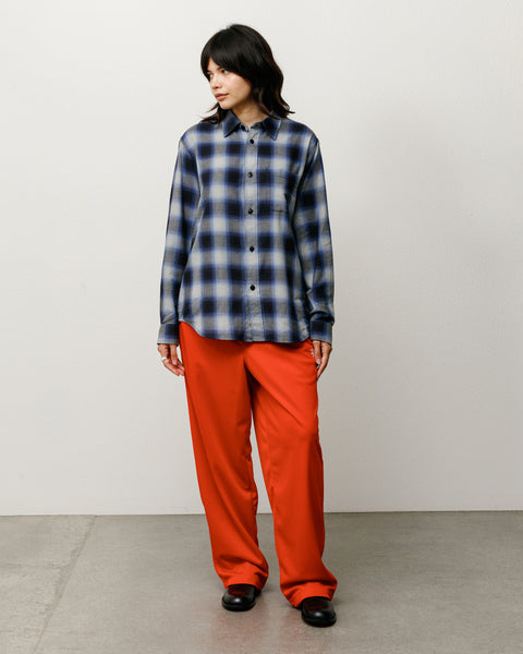 Beach Ombre Plaid Shirt in Black