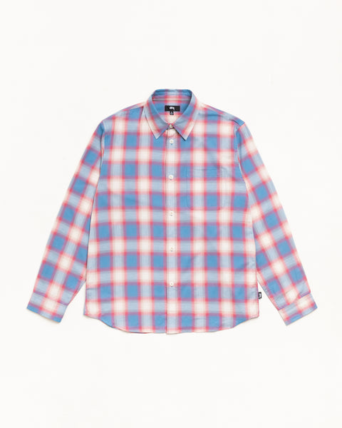 Beach Ombre Plaid Shirt in Blue