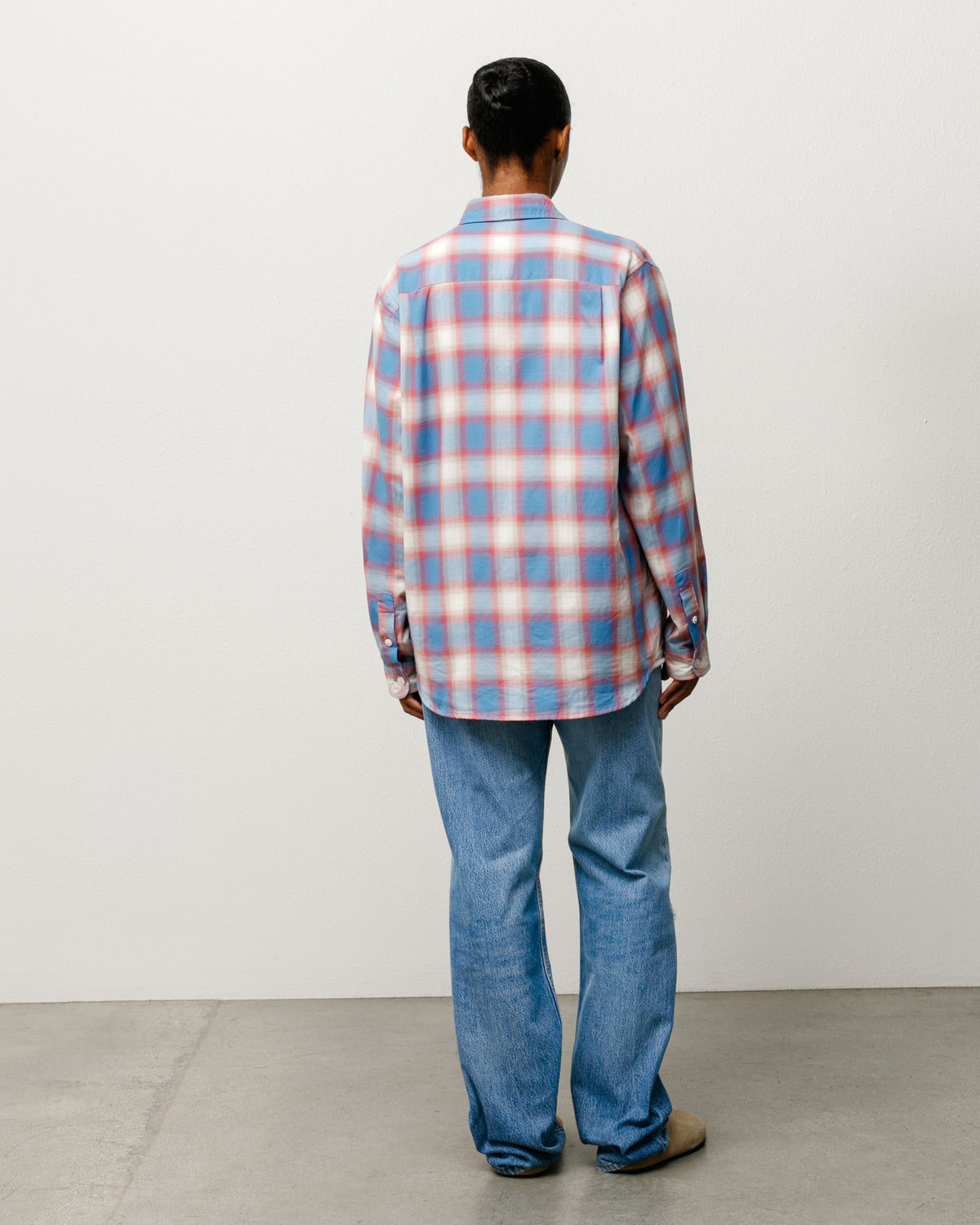 Beach Ombre Plaid Shirt – Blue | Tops & Shirts | Stüssy
