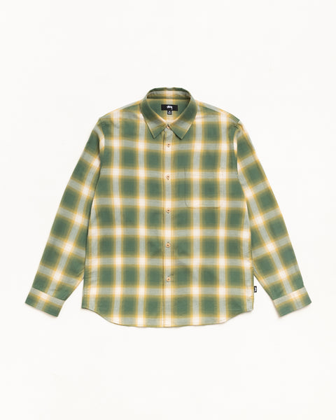 Beach Ombre Plaid Shirt in Green