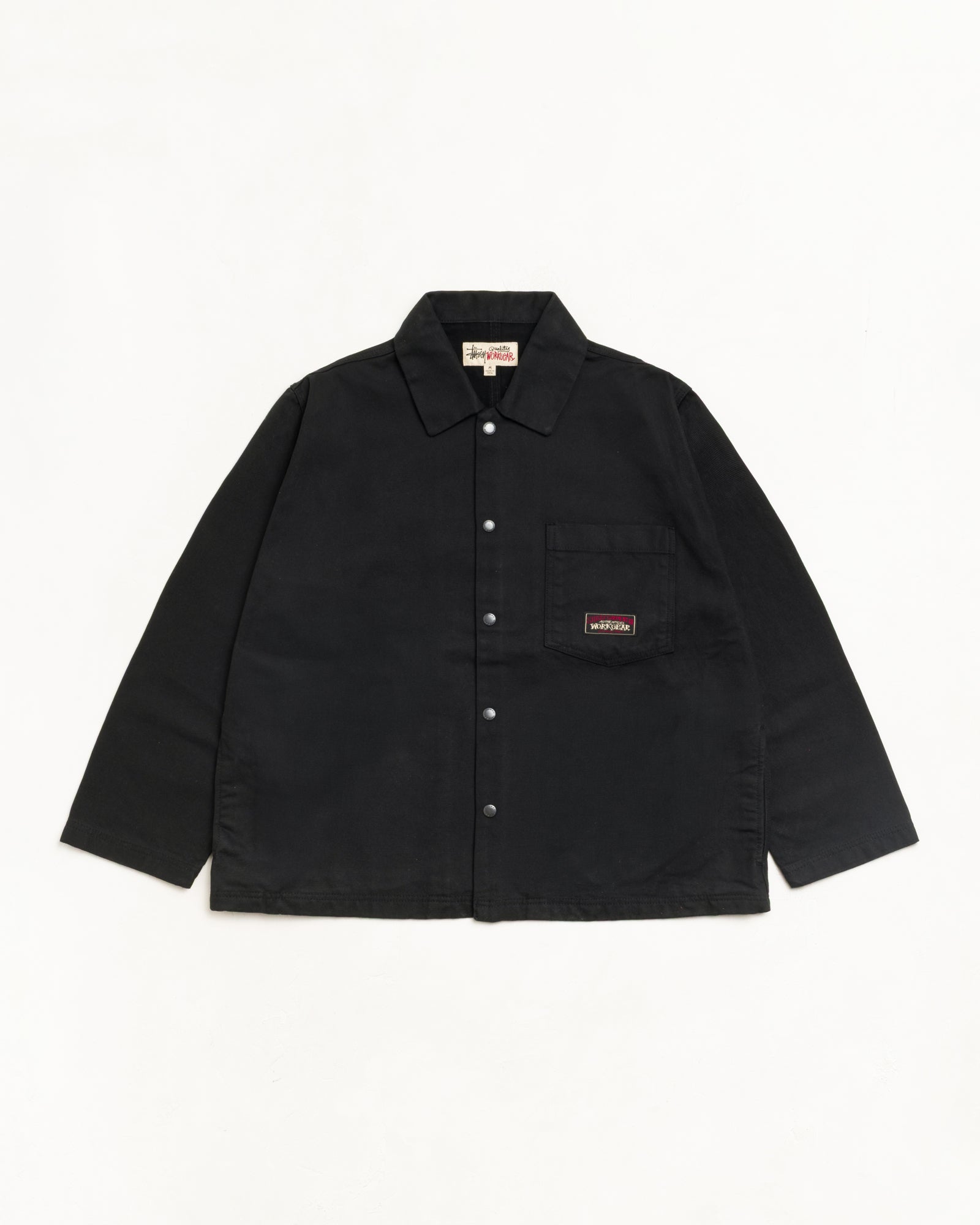 Canvas Work Overshirt - Black | Tops & Shirts | Stüssy