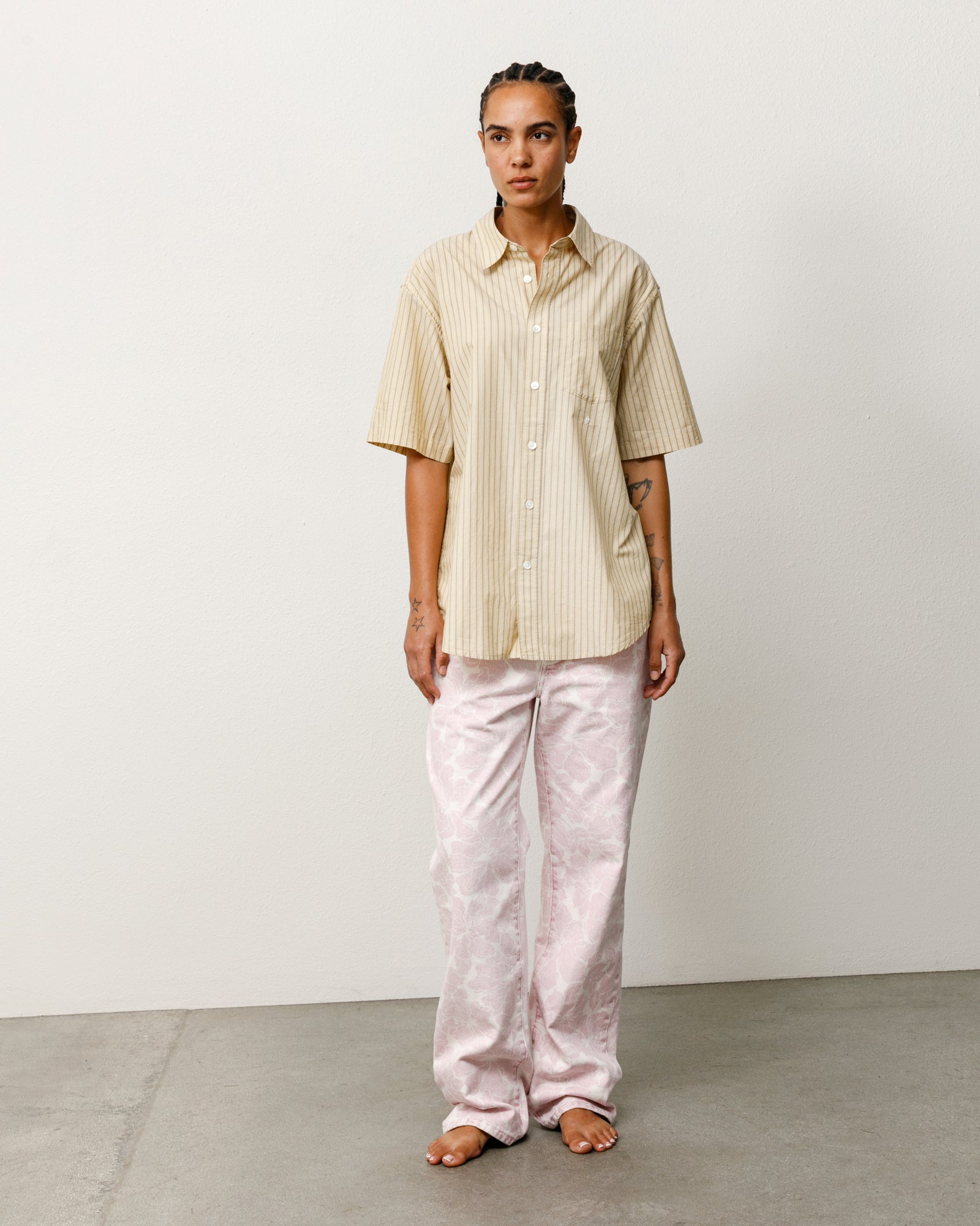 Standard Ss Shirt – Yellow Stripe | Tops & Shirts | Stüssy