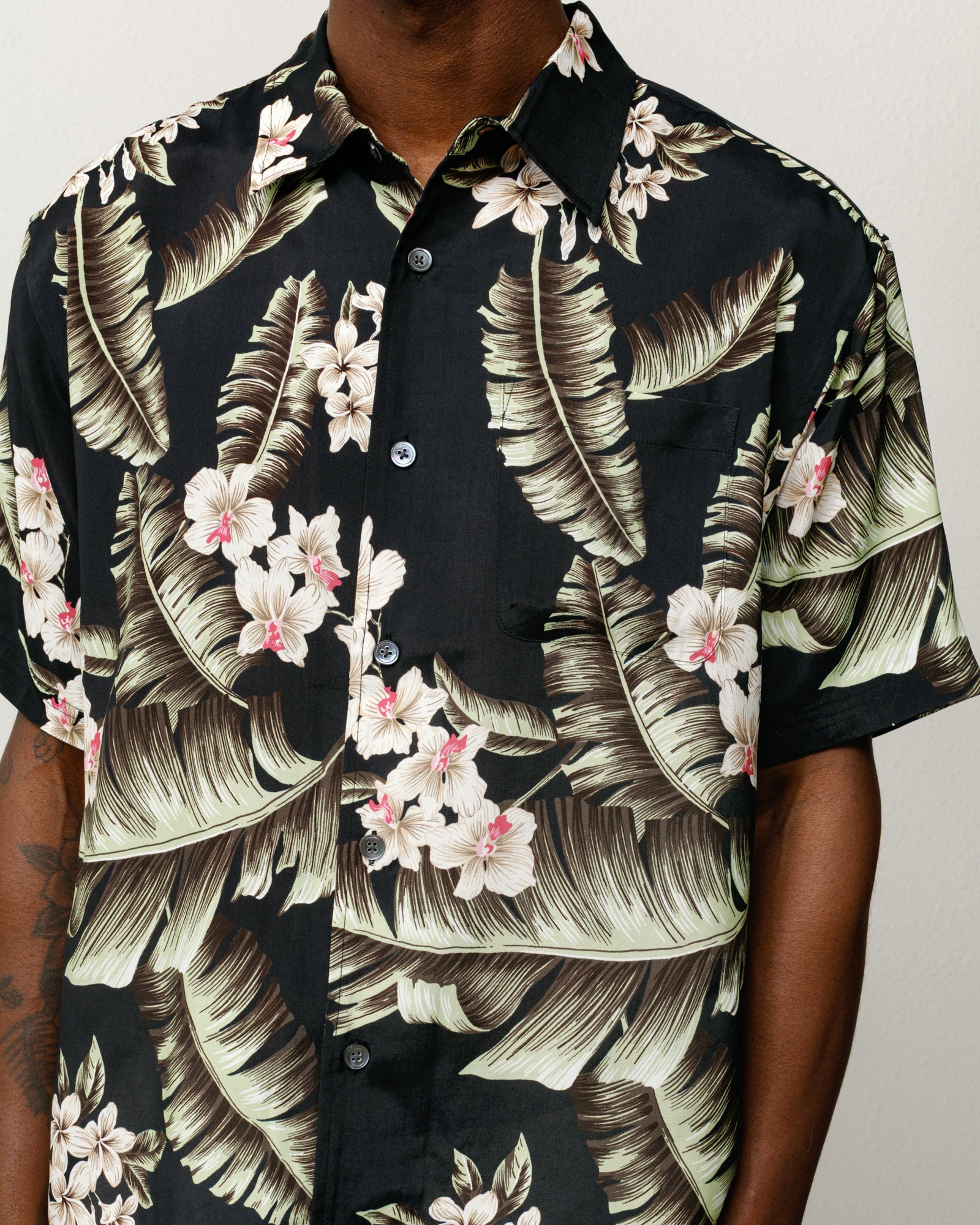 Stussy HAWAIIAN SS SHIRT 黒 シャツ M Hawaiian Floral Ss Shirt – Black | Tops & Shirts | Stüssy
