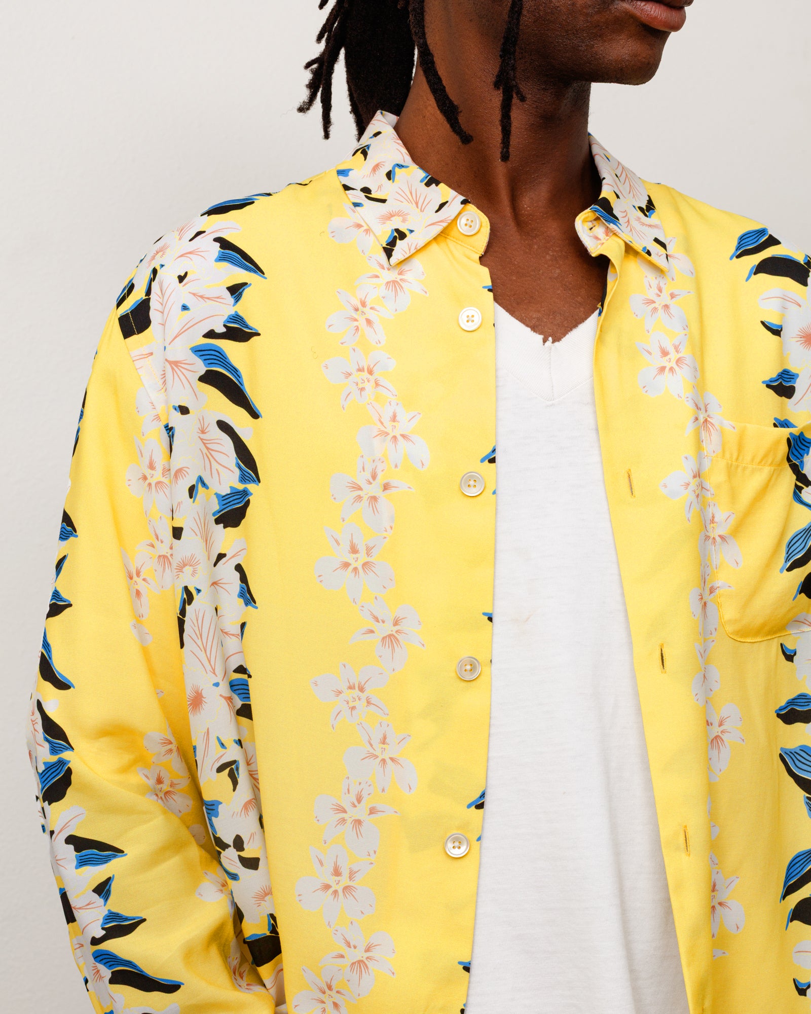Hawaiian Floral Shirt - Yellow | Tops & Shirts | Stüssy