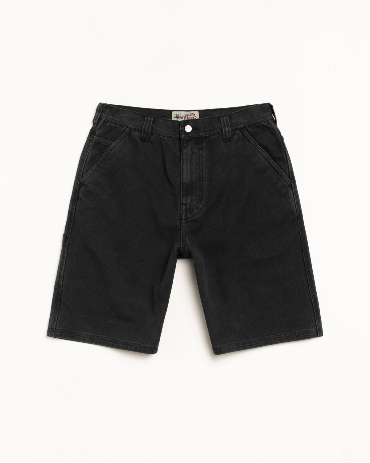 Washed Canvas Work Short – Black | Shorts | Stüssy