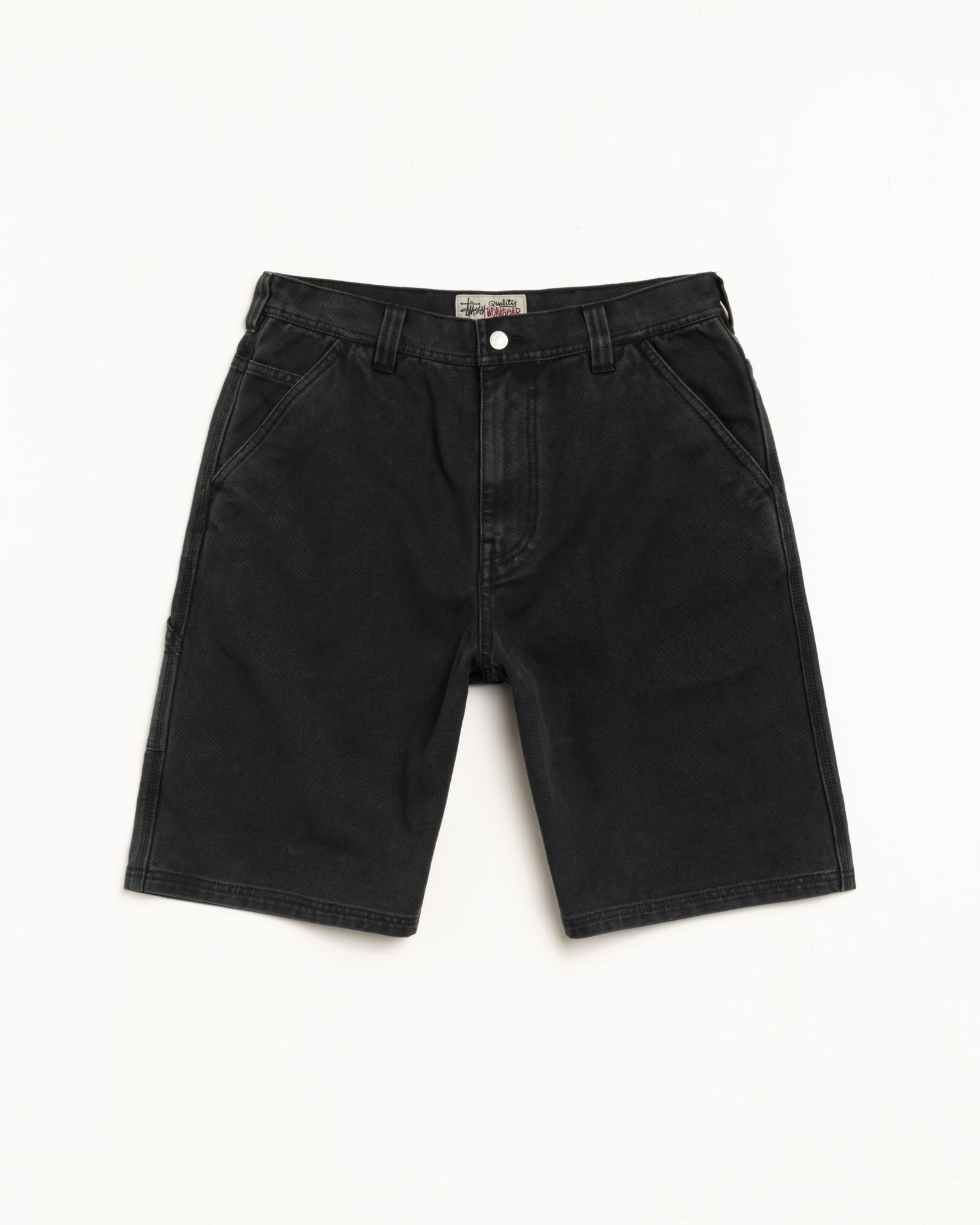 Work Short Washed Canvas Mens Regular In Black