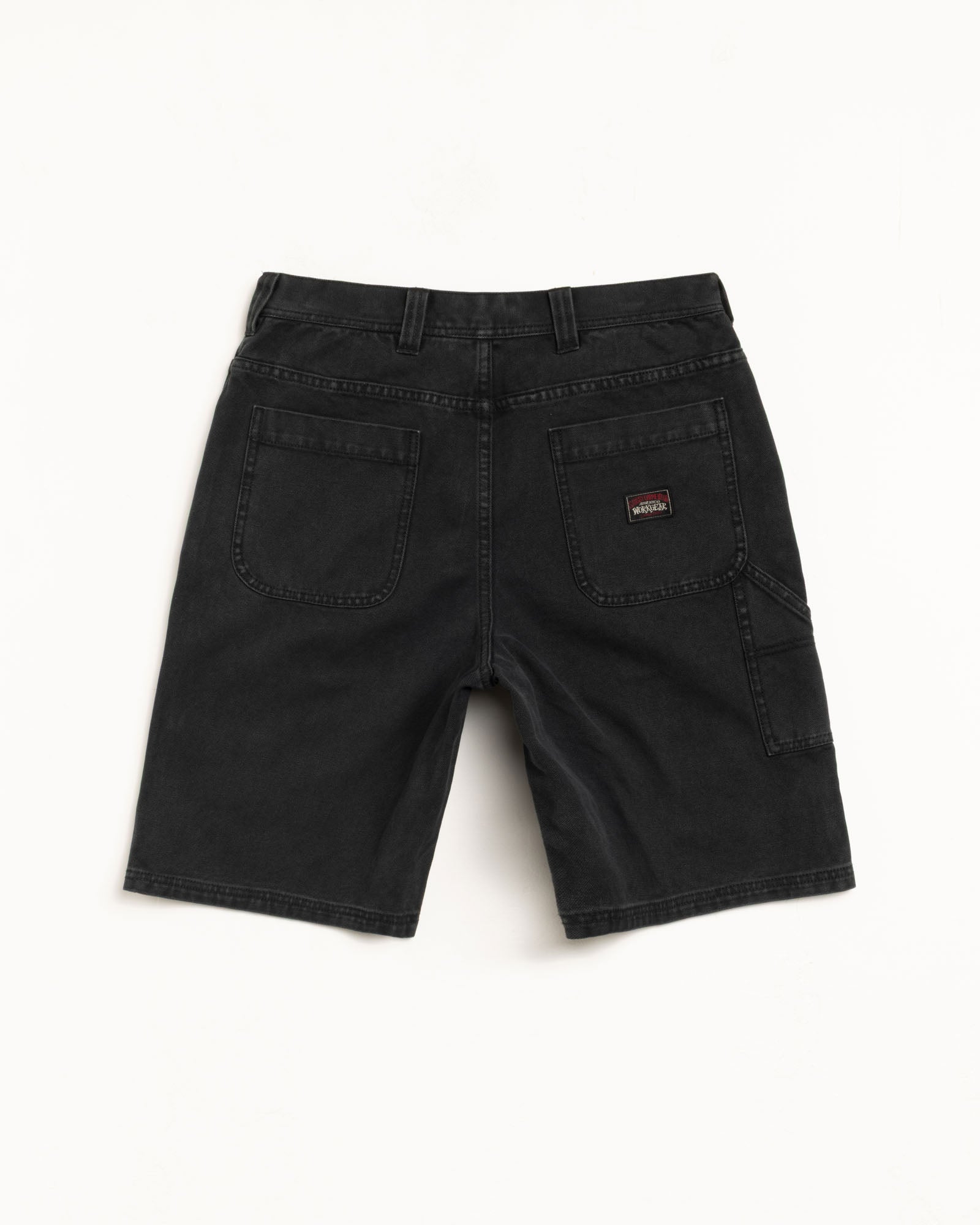 Washed Canvas Work Short – Black | Shorts | Stüssy
