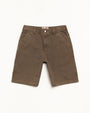 WASHED CANVAS WORK SHORT