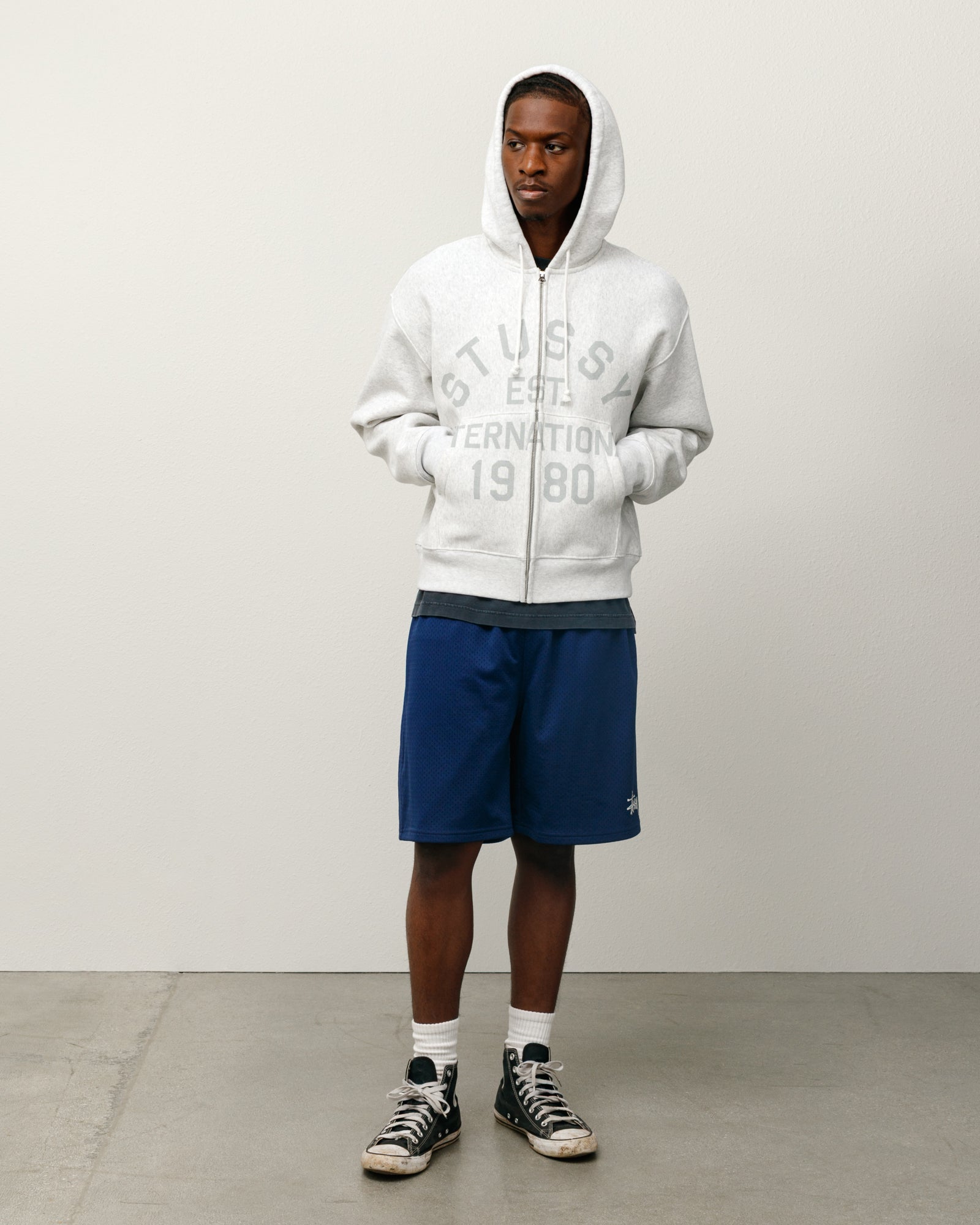 Mesh Short Basic Mens Regular In Blue