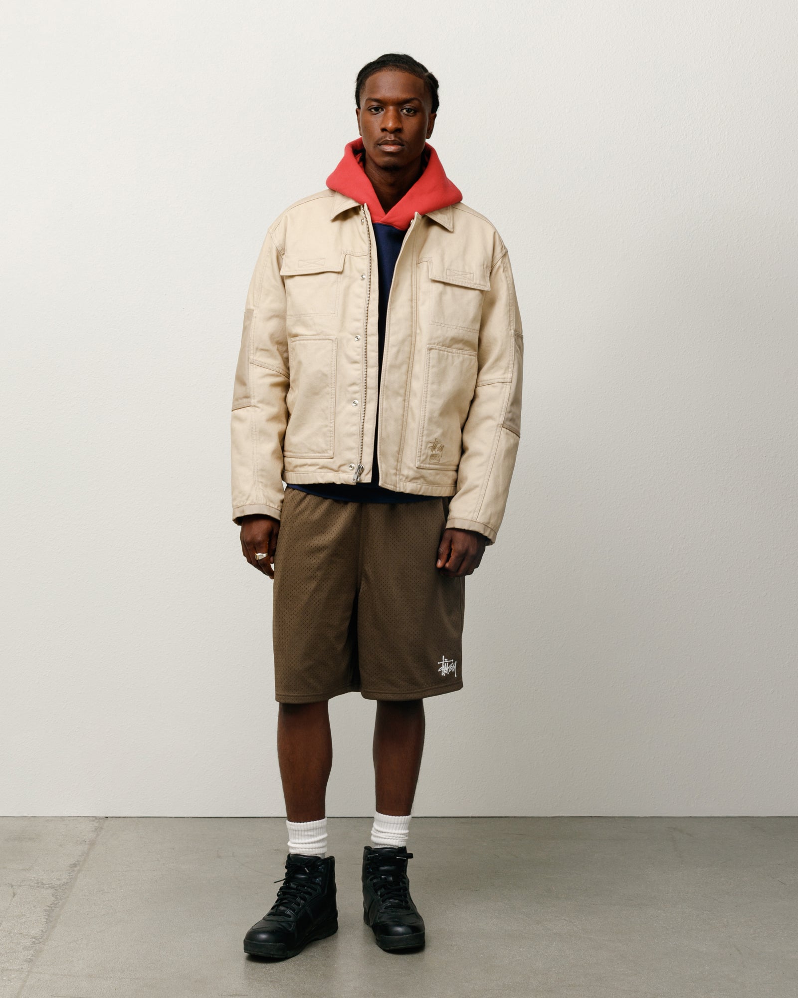 Mesh Short Basic – Olive | Bottoms | Stüssy