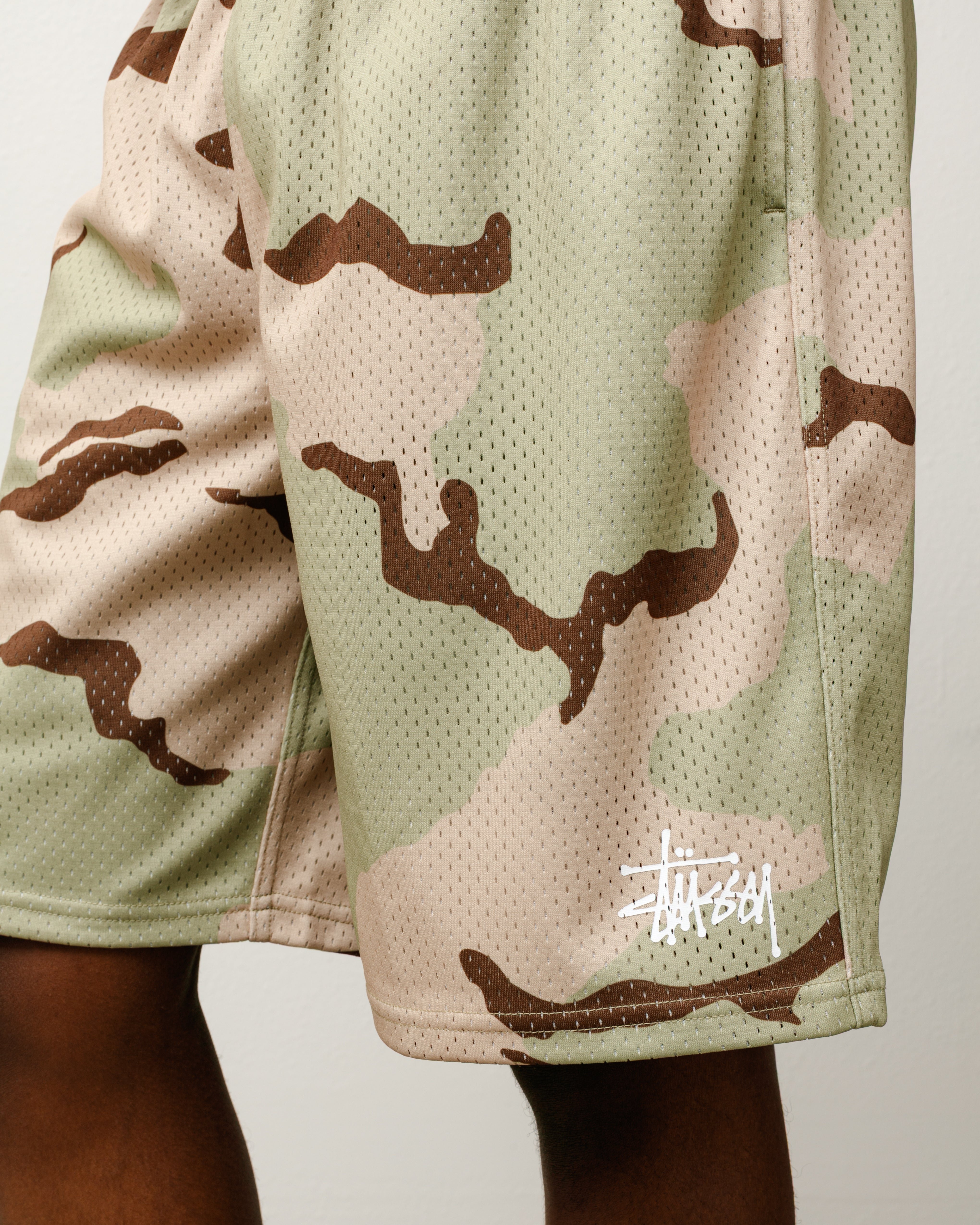 Basic Mesh Short – Sand Camo | Shorts | Stüssy