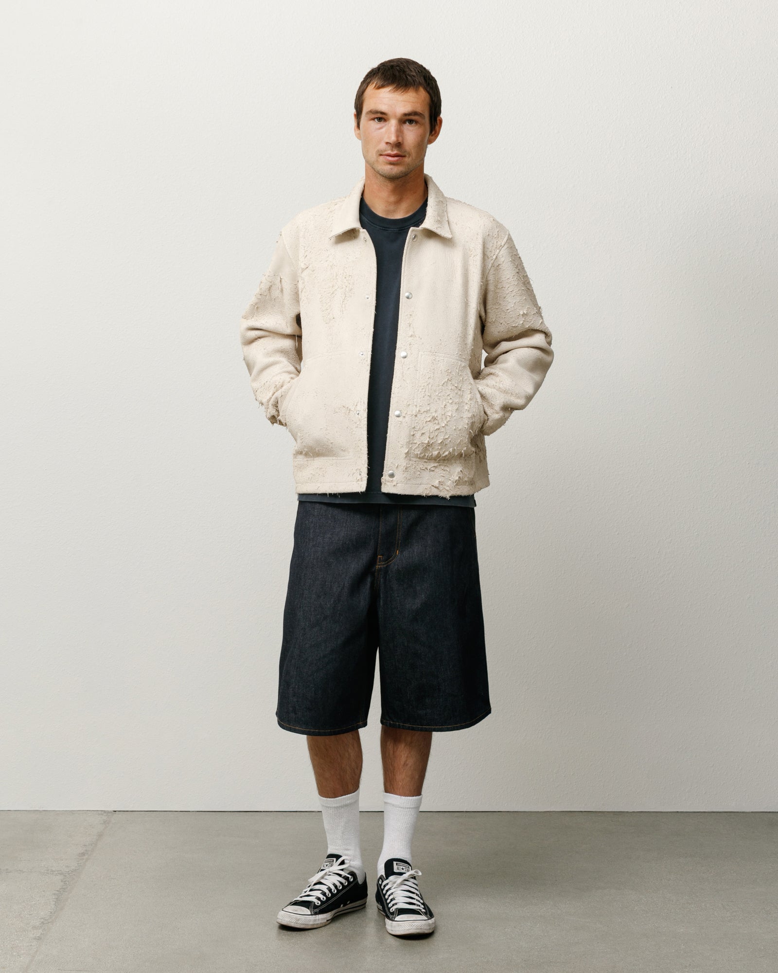 Work Short Denim Mens Regular In Raw