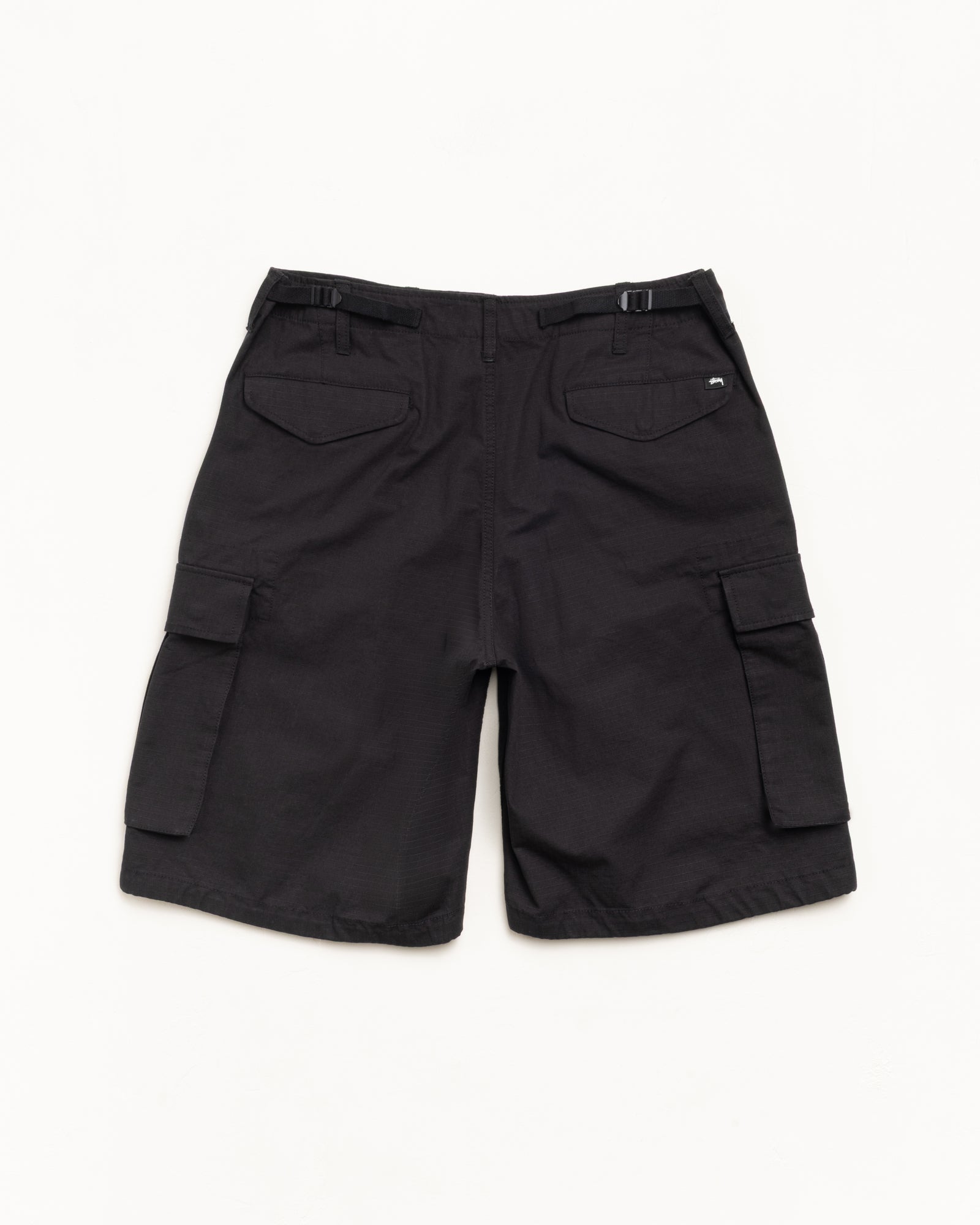 Cargo Short Ripstop Mens Regular In Black