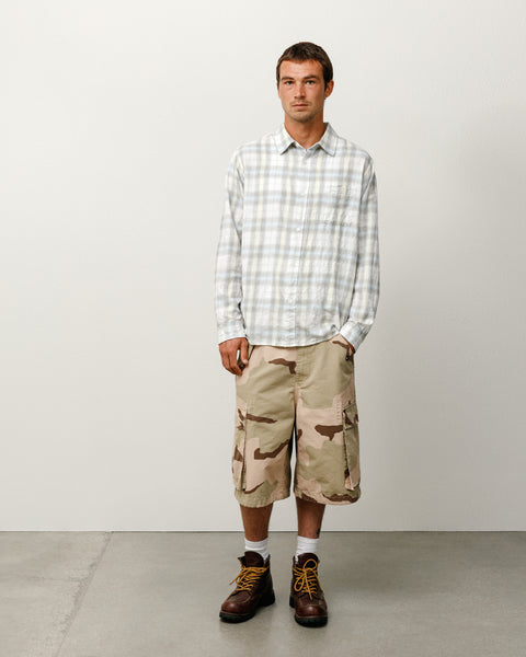 Cargo Short Ripstop Mens Regular In Sand Camo
