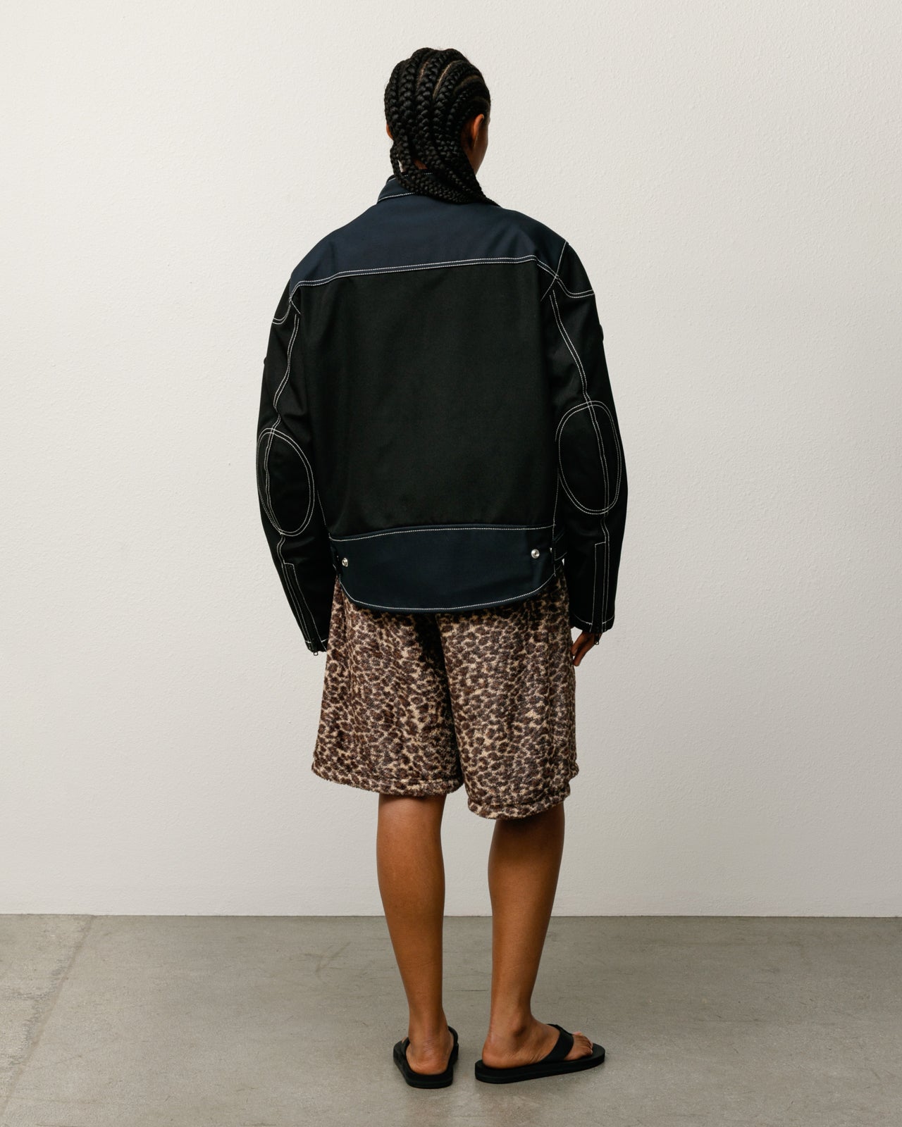 Pile Leopard Short Mens Regular In Leopard