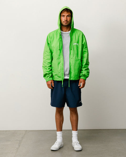 Sport Short shorts in Navy with elastic waist and Stüssy logo at left leg