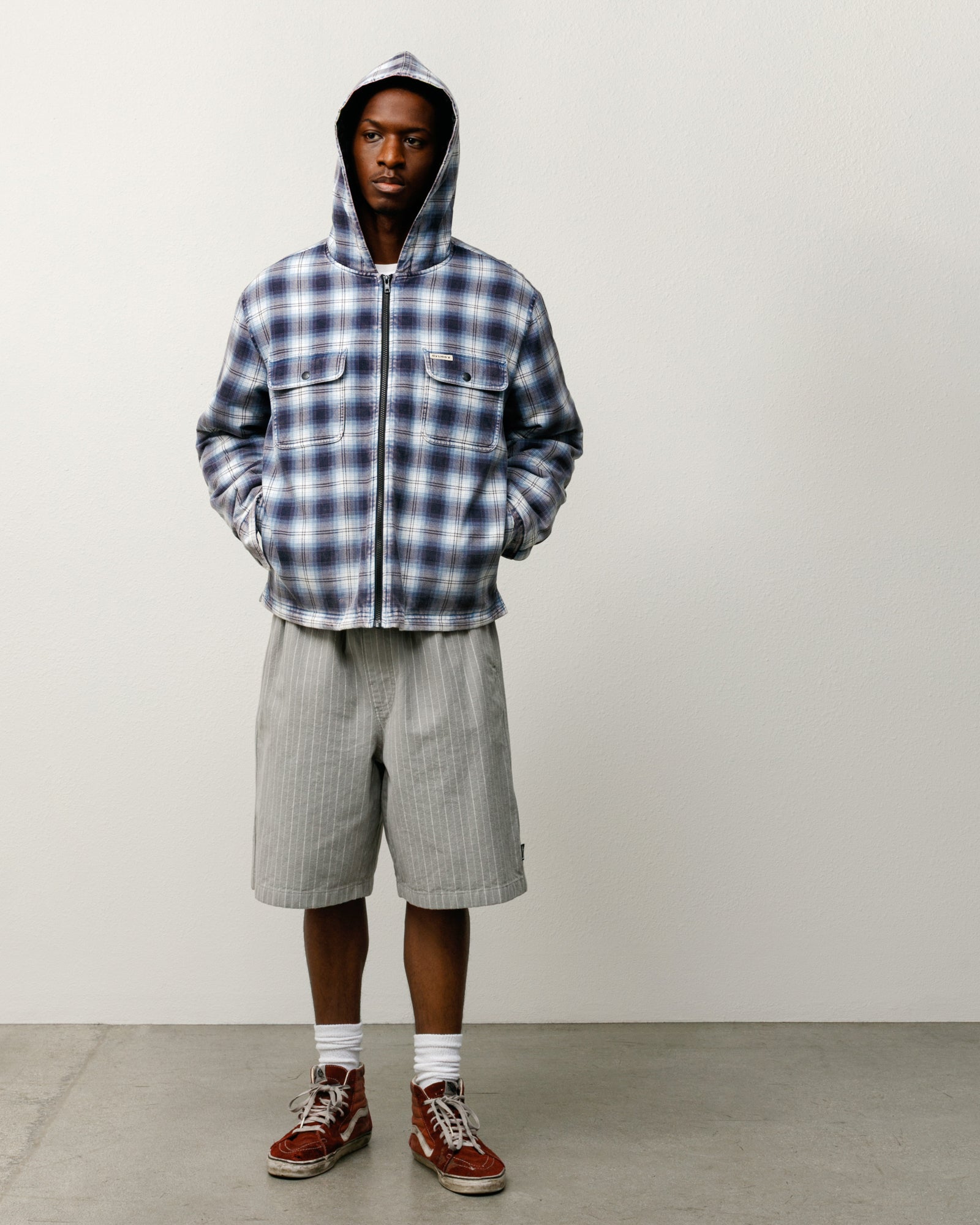 Baggy Beach Short – Grey Stripe | Shorts & Trunks | Stüssy