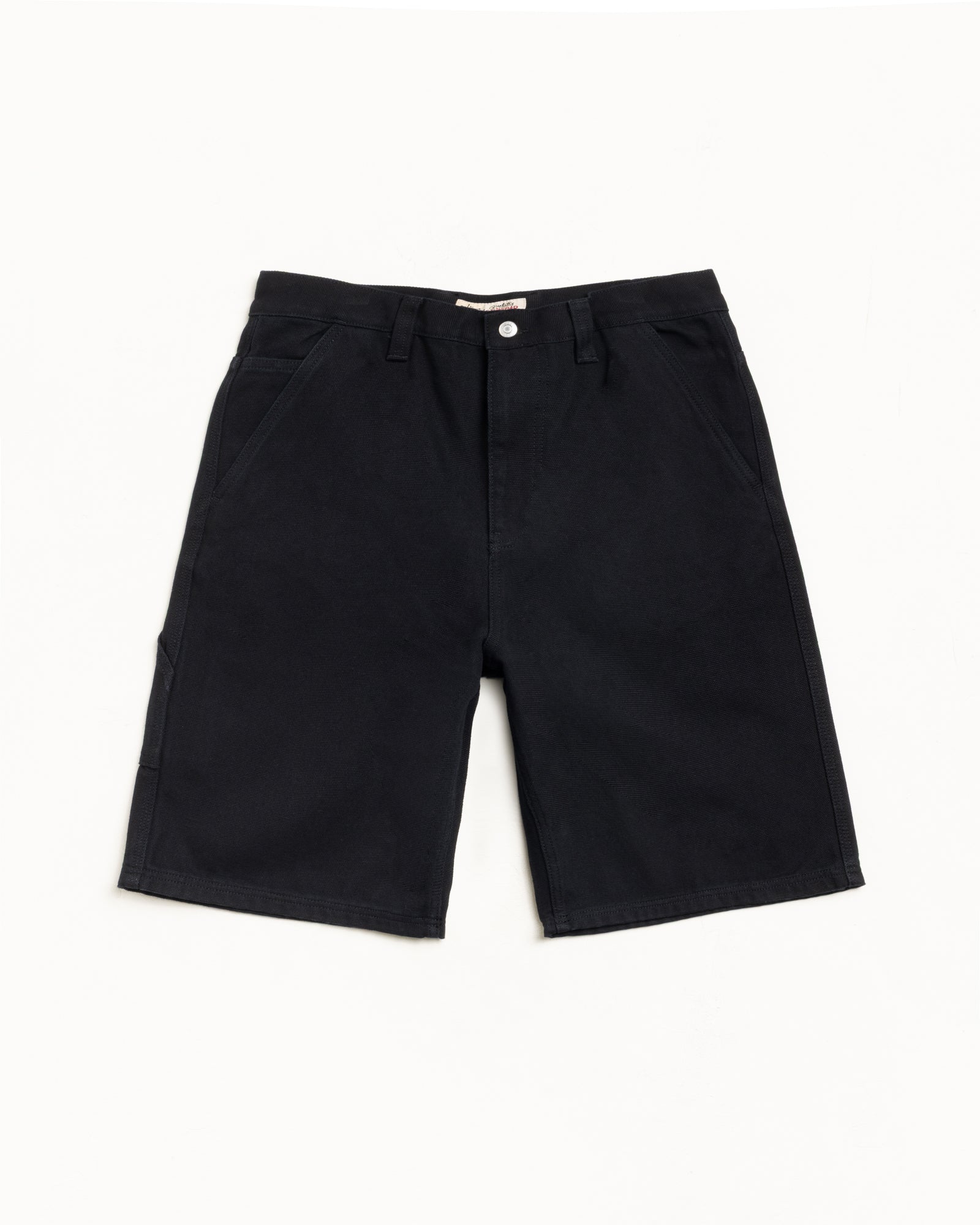 パンツ SP SS2501/SHORTS/NYLON.TWILL BLACK Crazyshorts® Men's Black Twill Shorts | Durable 100% Cotton