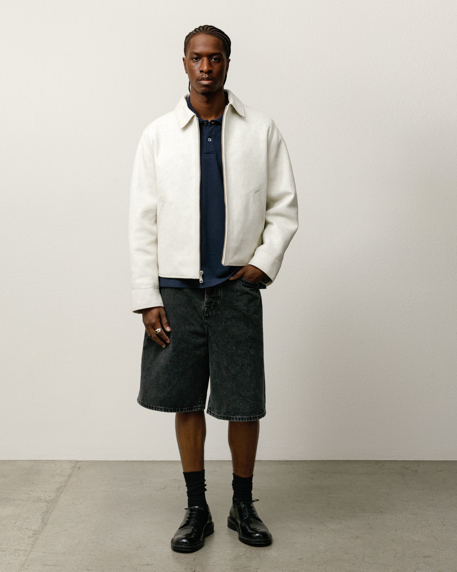 Big Ol Short Denim Mens Regular In Vintage Black