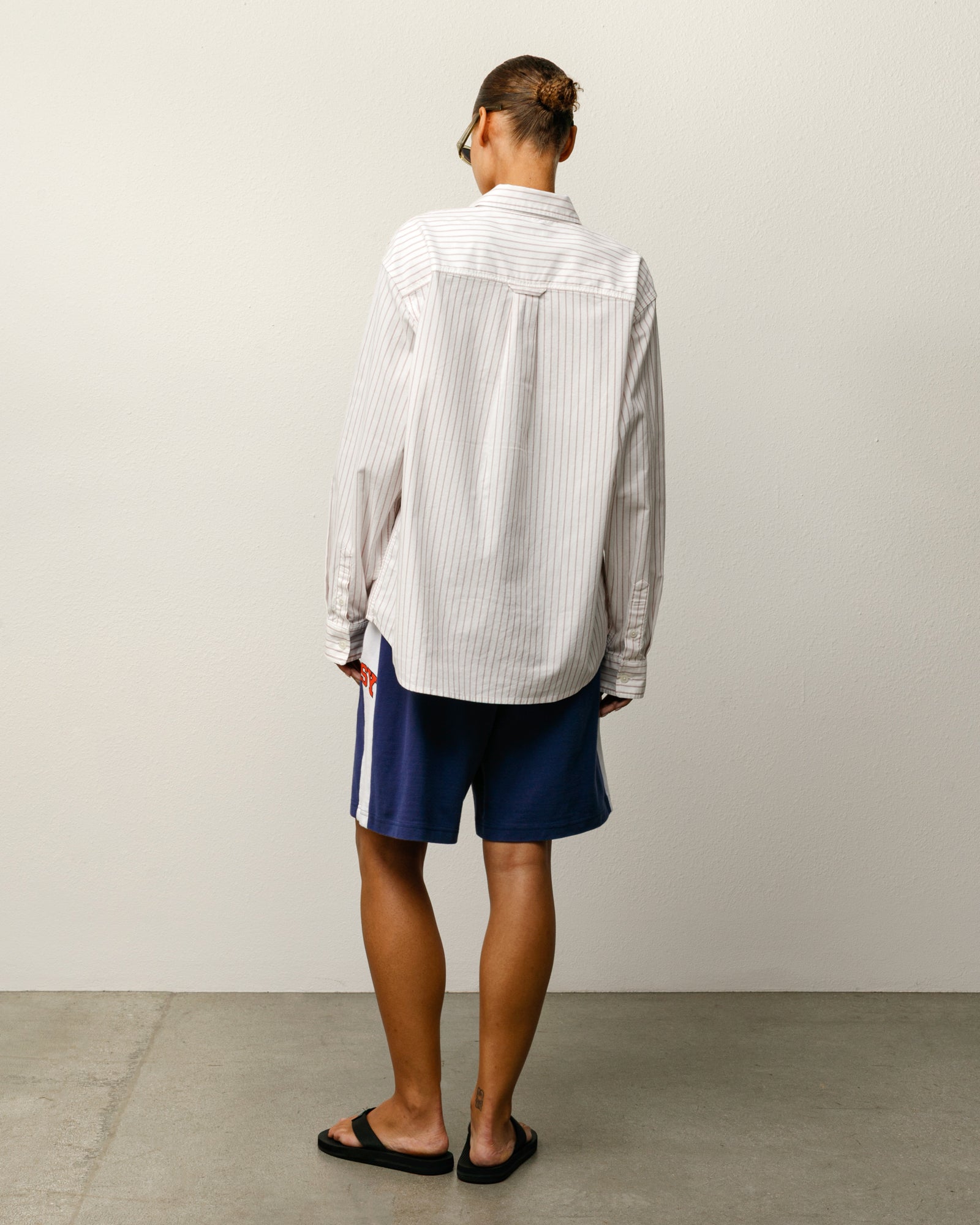 Stripe Jersey Short Mens Regular In Blue