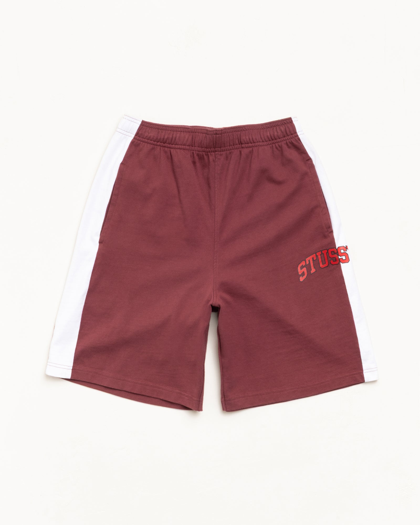 Stripe Jersey Short – Burgundy | Shorts & Trunks | Stüssy