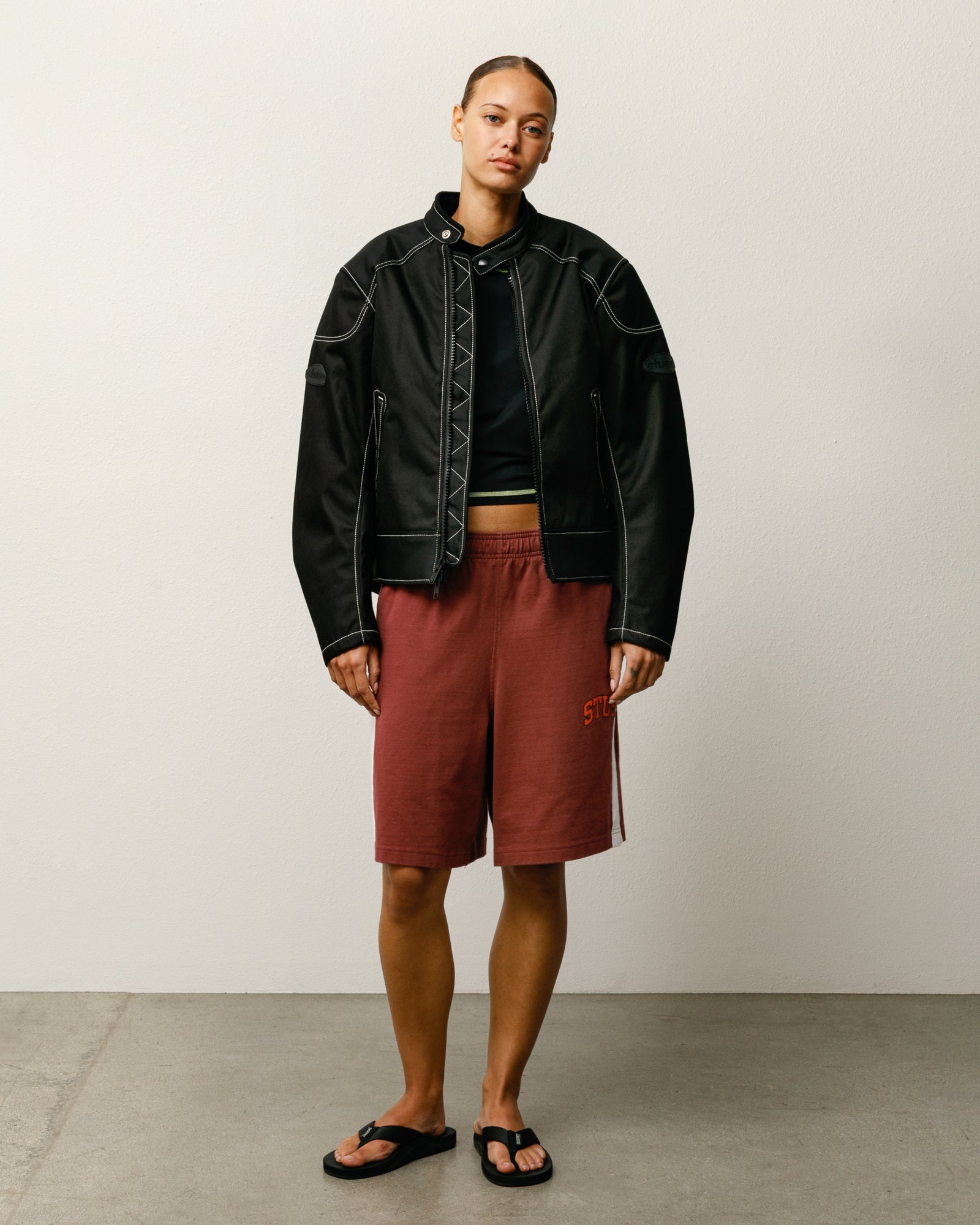 Stripe Jersey Short – Burgundy | Shorts & Trunks | Stüssy