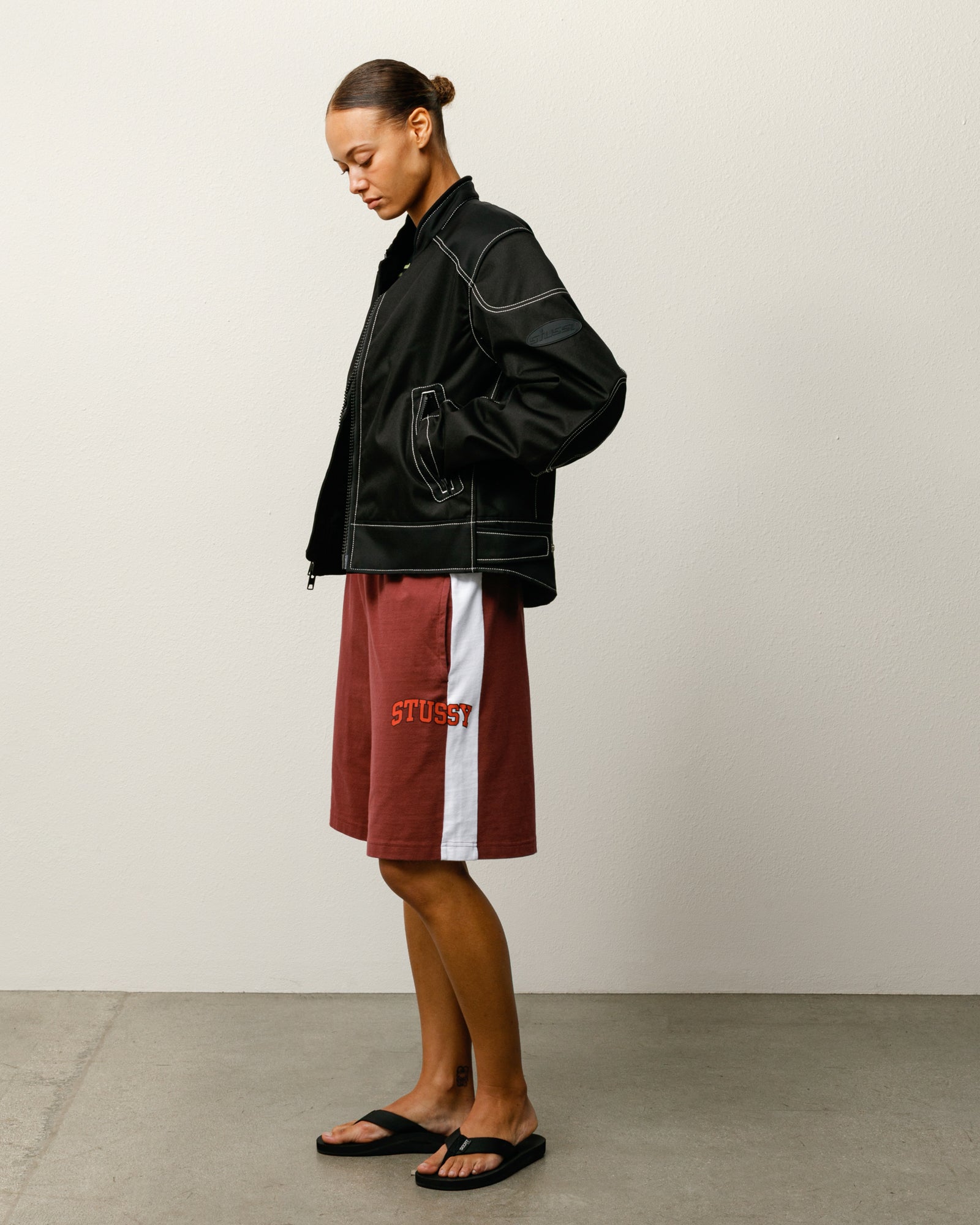 Stripe Jersey Short – Burgundy | Shorts & Trunks | Stüssy