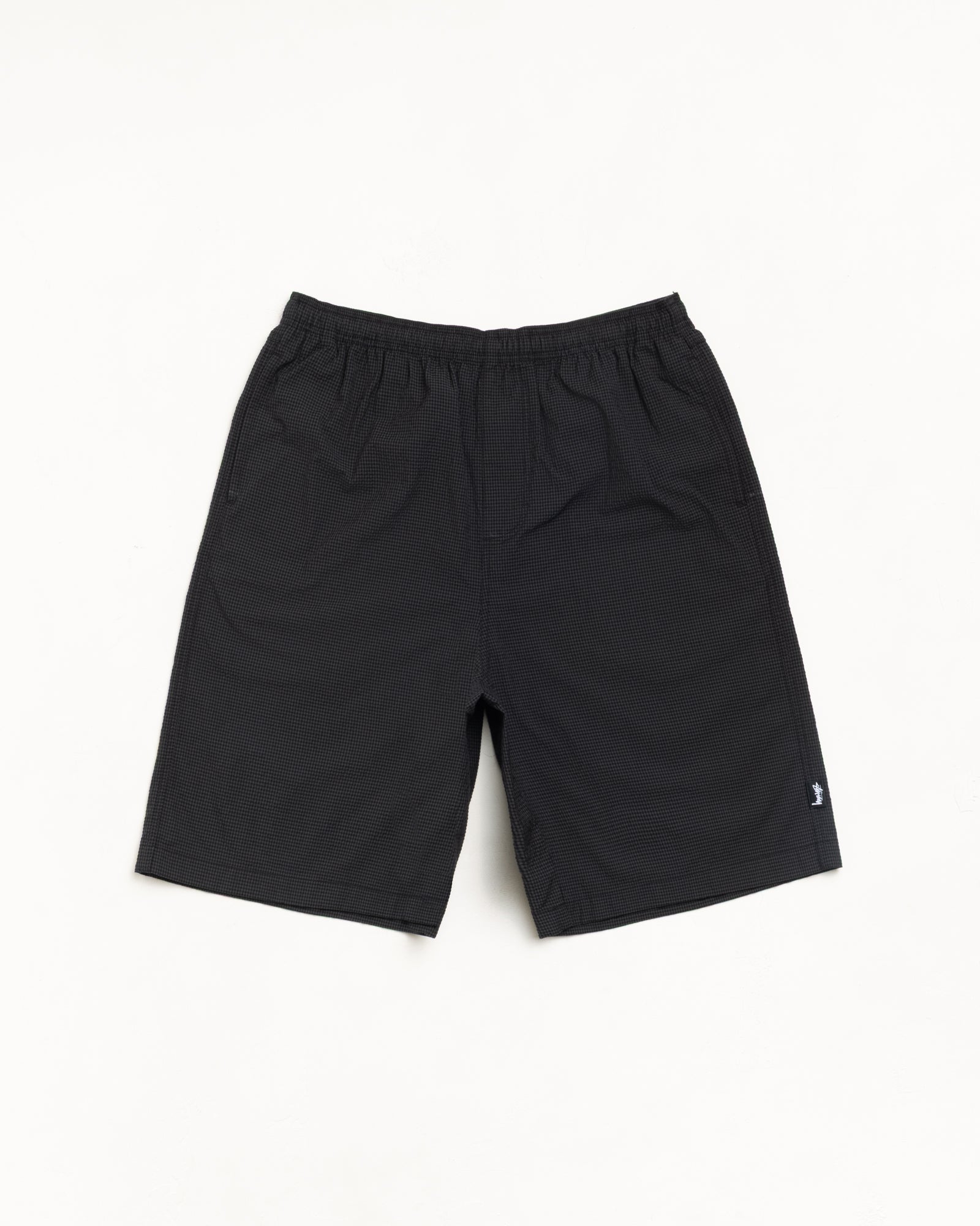 Baggy Seersucker Beach Short – Black | Shorts & Trunks | Stüssy
