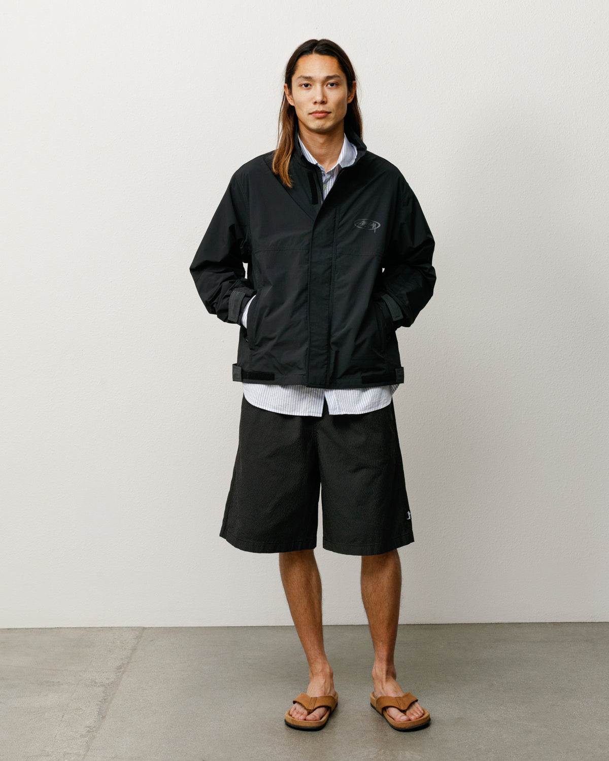 Baggy Seersucker Beach Short – Black | Shorts & Trunks | Stüssy