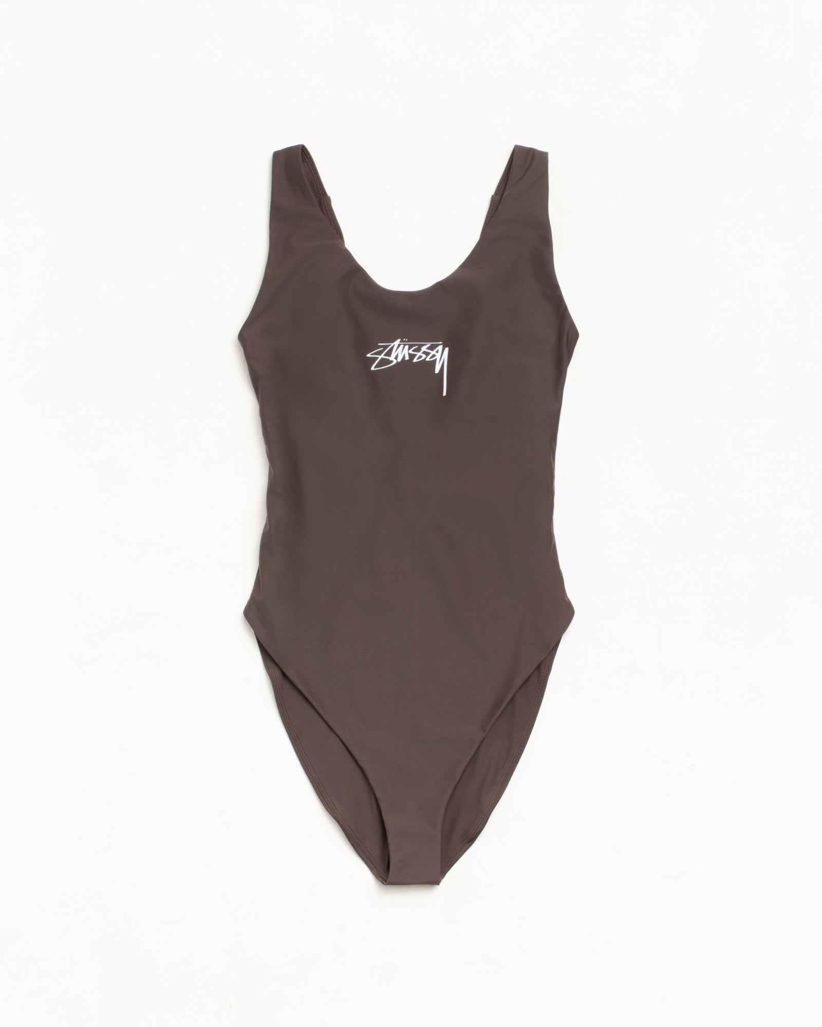 Surf Stock One Piece Swimsuit – Brown | Swimwear | Stüssy