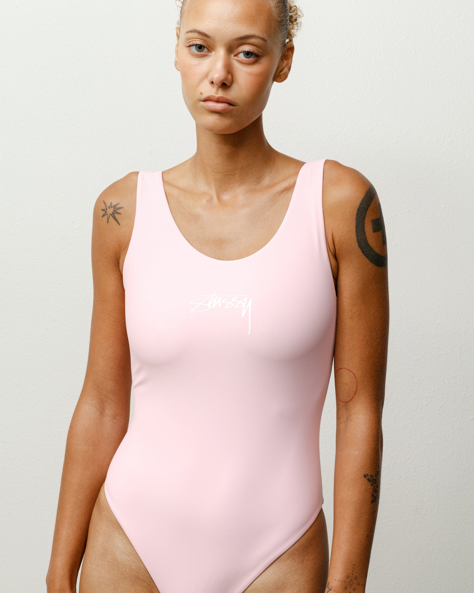 Stüssy Surf Stock One Piece Swimsuit Surf Stock One Piece Swimsuit – Pink | Swimwear | Stüssy