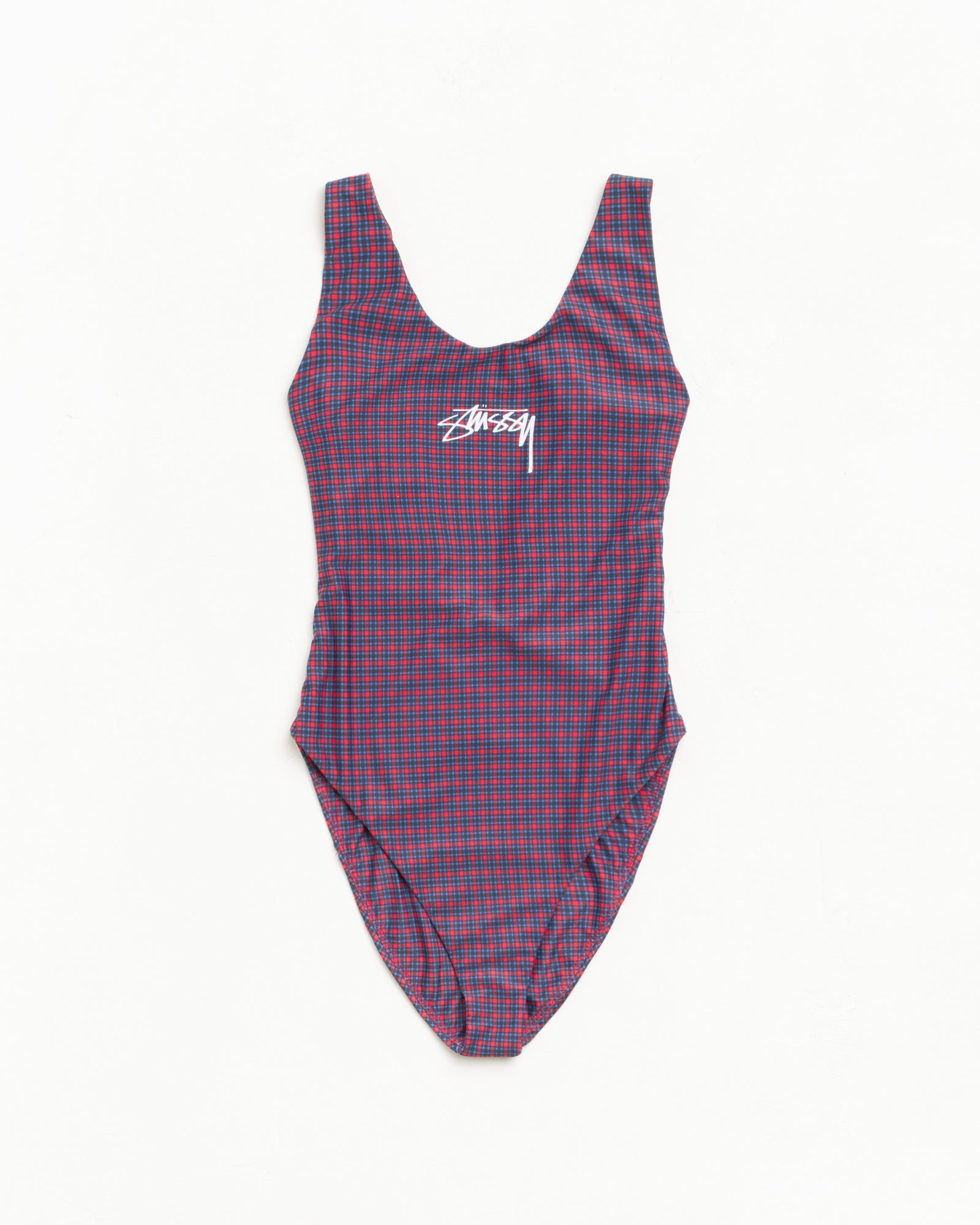 Surf Stock One Piece Swimsuit – Plaid | Swimwear | Stüssy