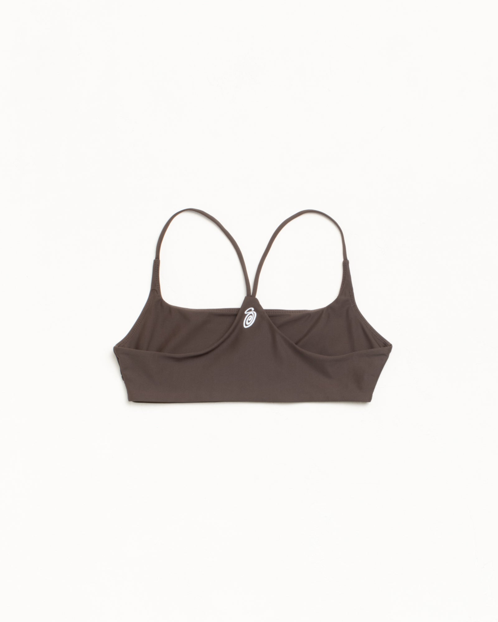 Halter Bikini Top Womens Swimwear in the color Brown