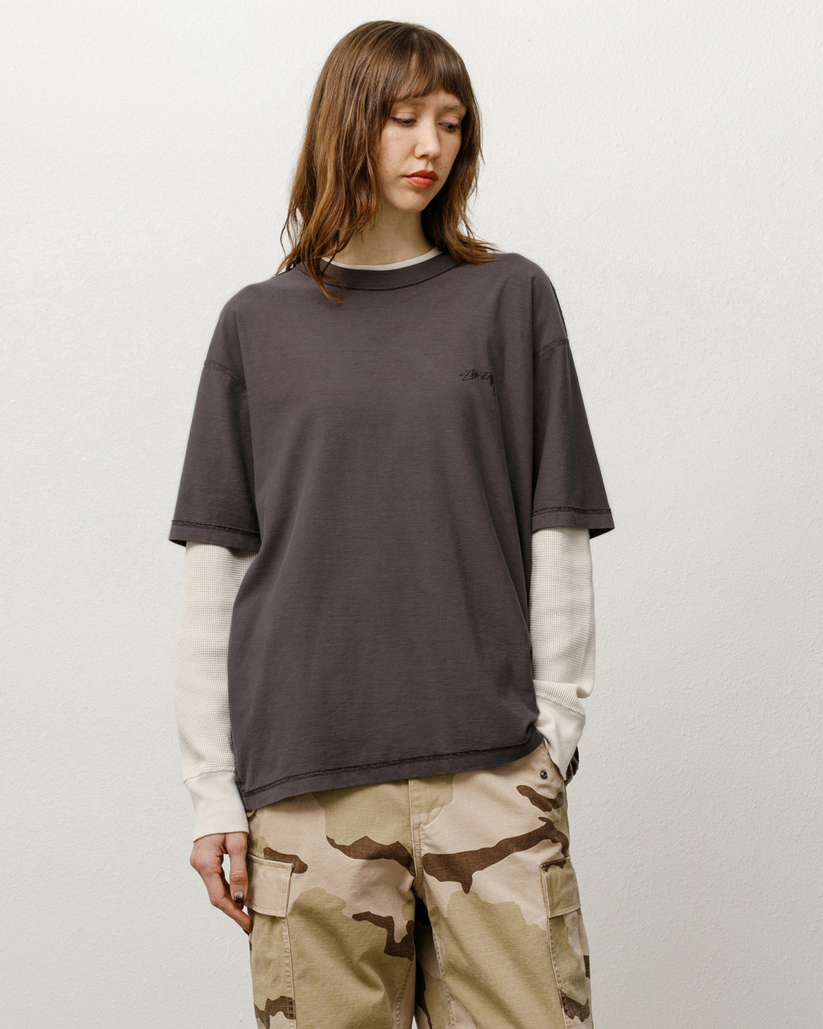 Lazy Tee – Faded Black | Tees | Stüssy