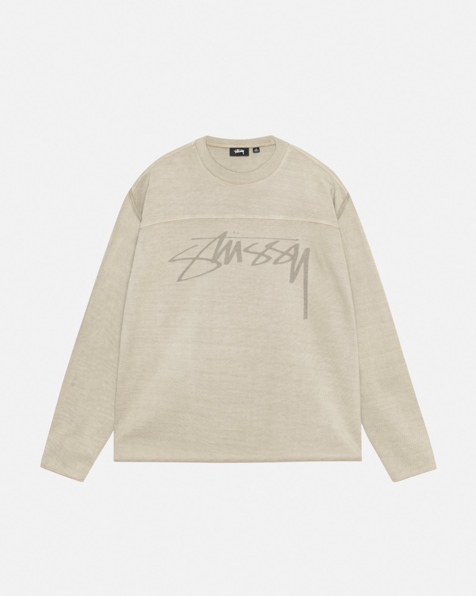 Football Crew Pigment Dyed Cotton in sand – Stüssy