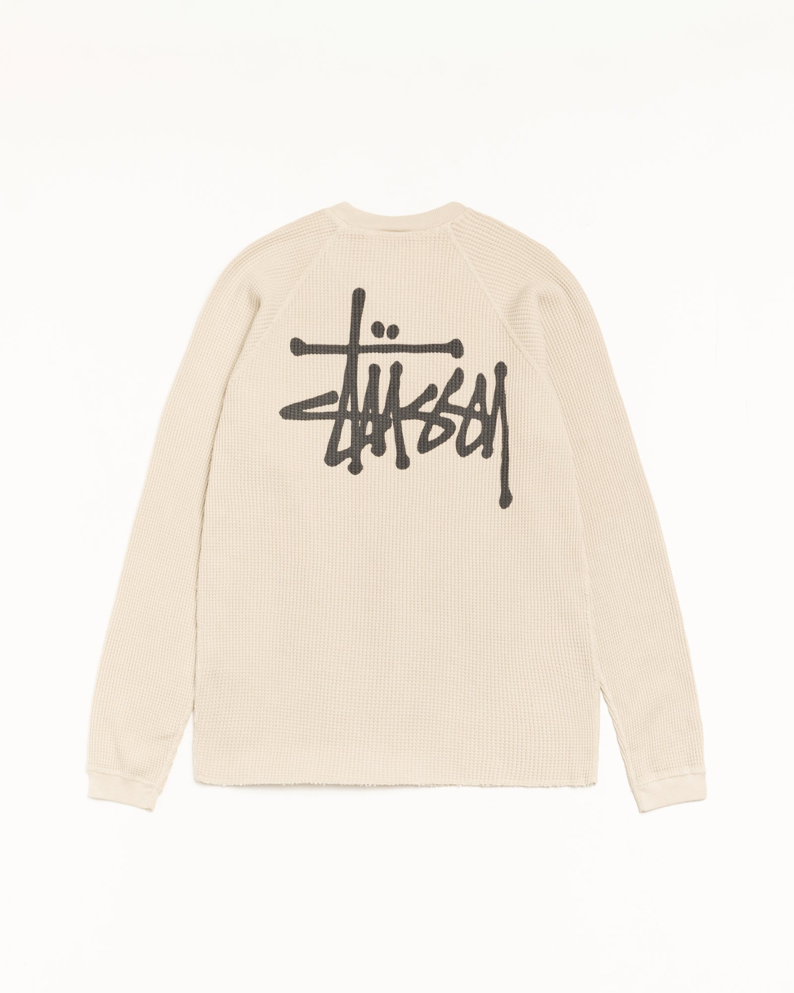 Raglan Thermal LS Crew – Bone | Tops & Shirts | Stüssy