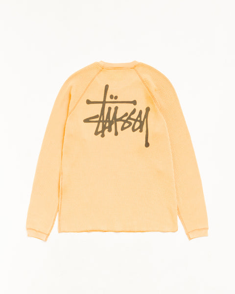 Raglan Thermal Basic Stock Unisex Long Sleeve In Orange
