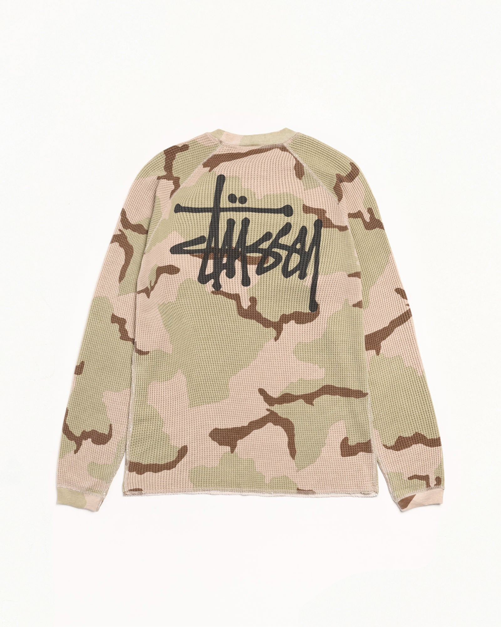 Basic Stüssy Thermal – Sand Camo | Tops | Stüssy