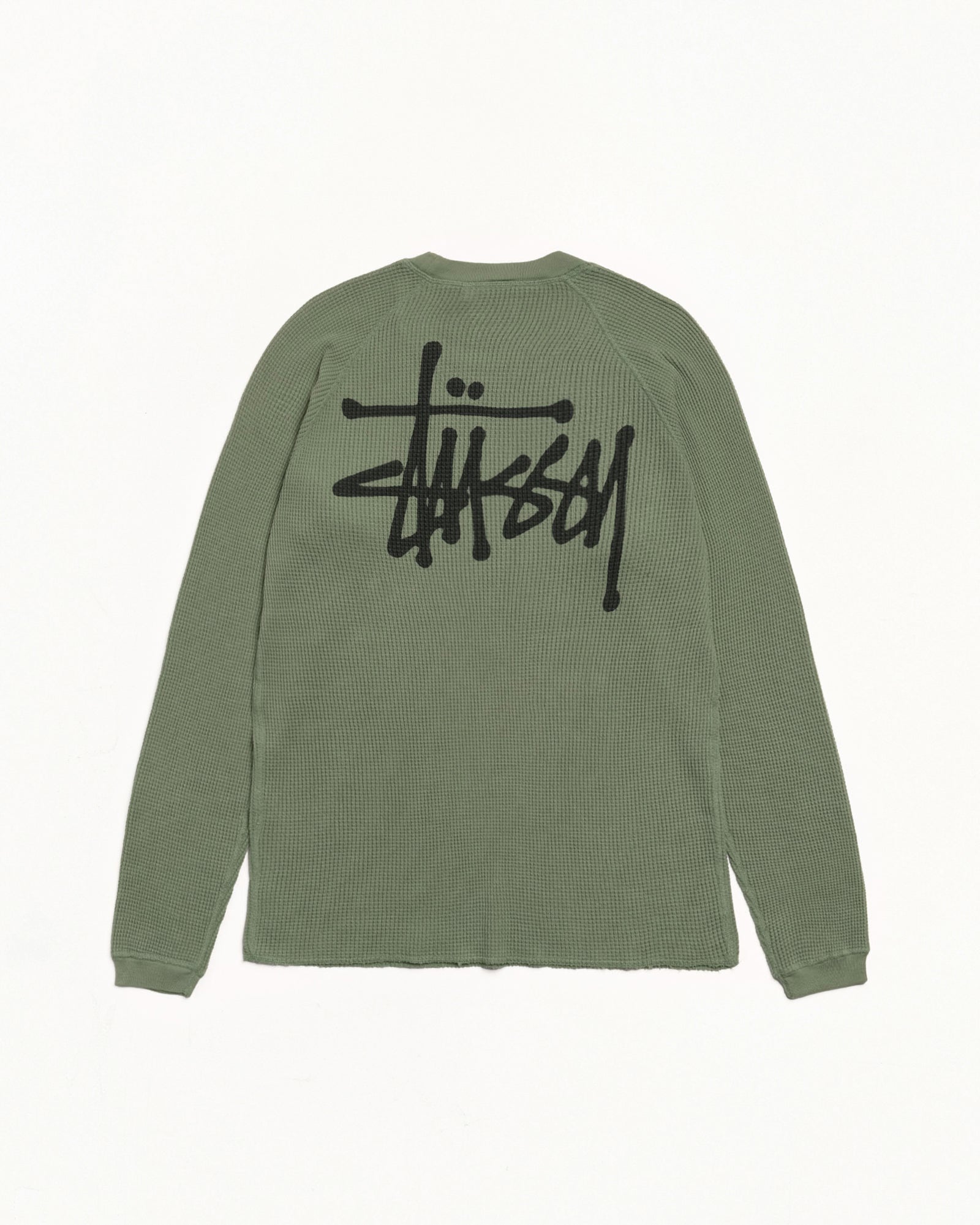Raglan Thermal LS Crew – Sage | Tops & Shirts | Stüssy
