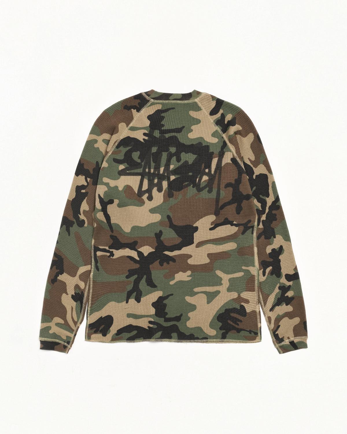 Basic Stüssy Thermal – Woodland Camo | Tops & Knits | Stüssy