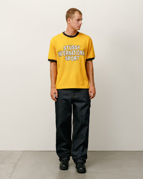 Heavy Jersey Sport Tee in gold – Stüssy
