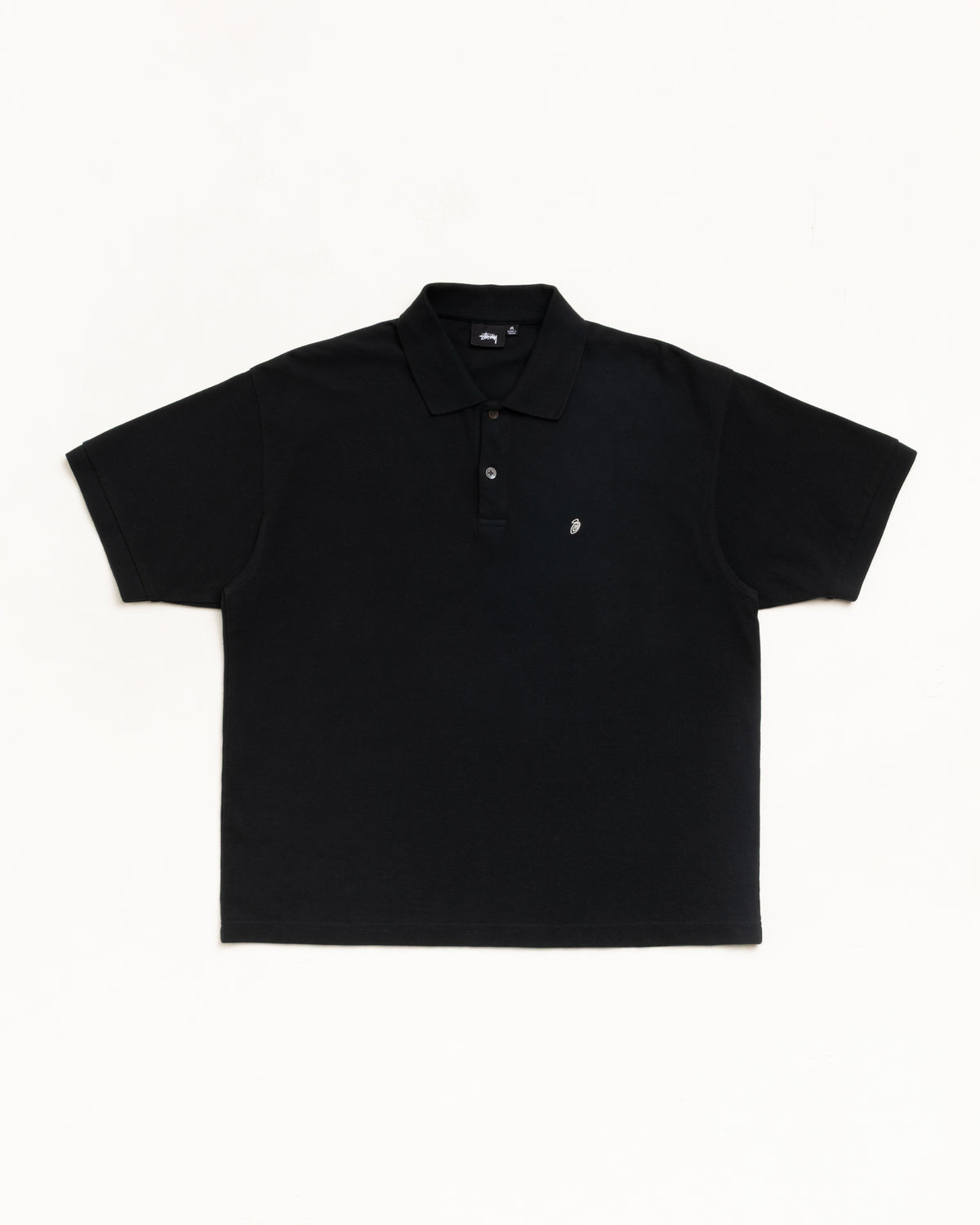 Classic Pique Polo – Black | Tops & Knits | Stüssy
