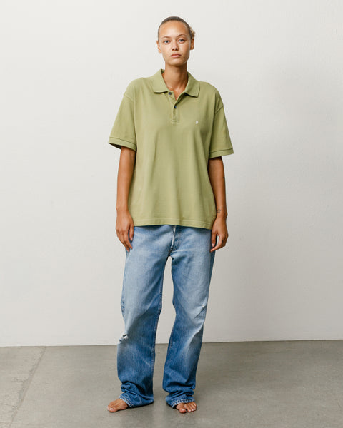 Classic Pique Polo Unisex Short Sleeve in the Leaf Color