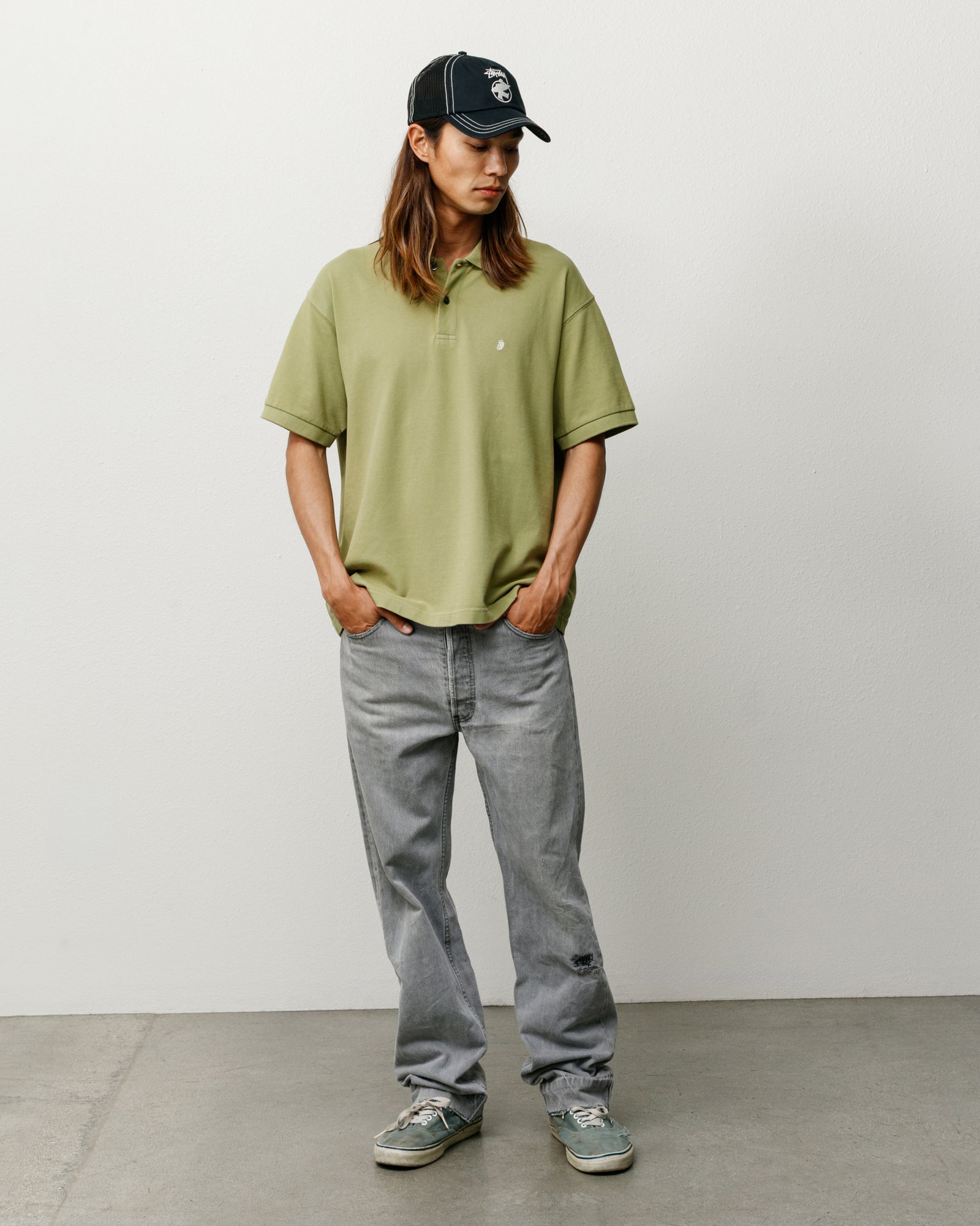 Classic Pique Polo in Leaf