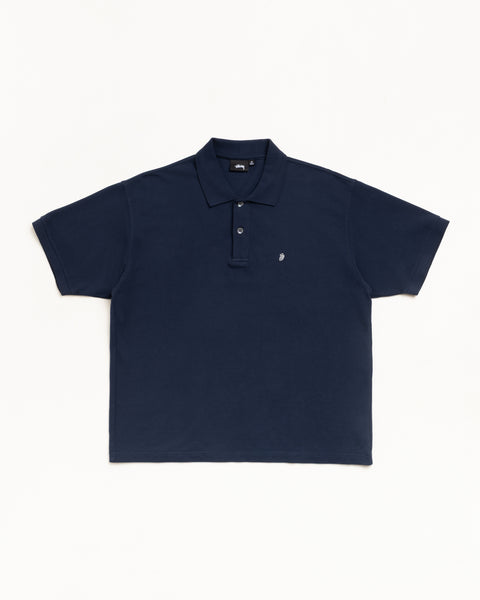 Classic Pique Polo in Navy