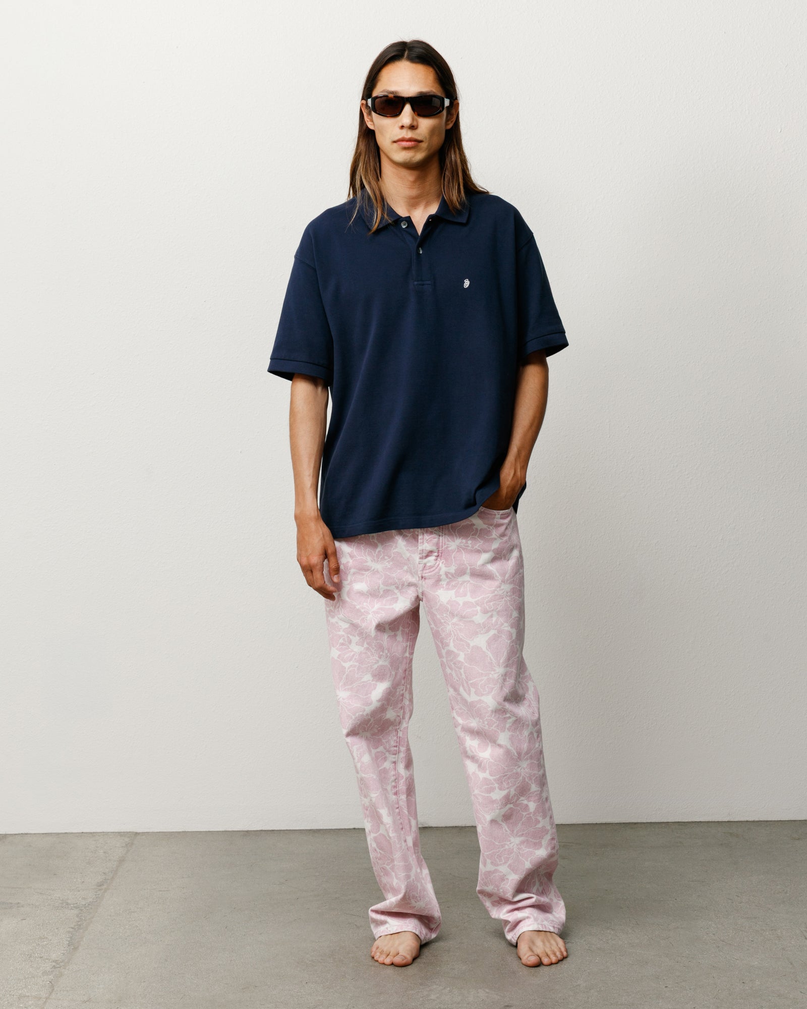 Classic Pique Polo Unisex Short Sleeve in Navy