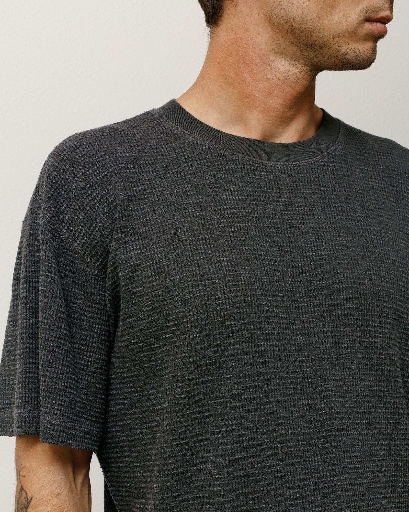 Pigment Dyed Ss Thermal – Faded Black | Tops & Knits | Stüssy